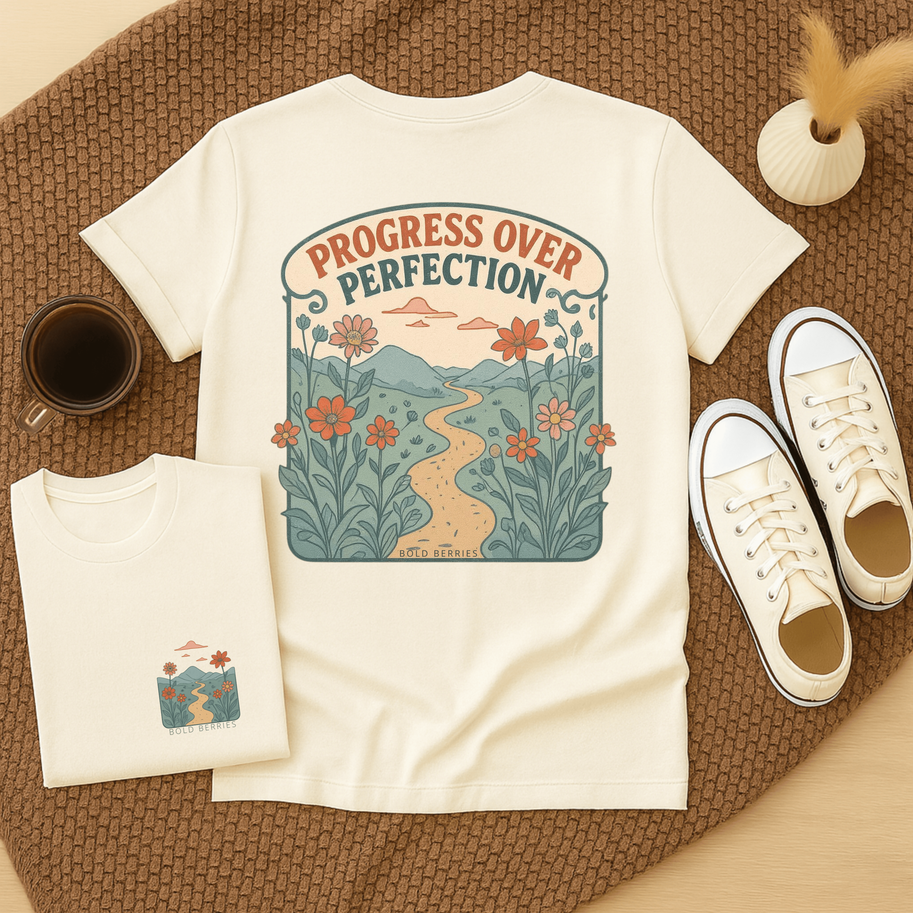 Progress Over Perfection - Adult T-Shirt