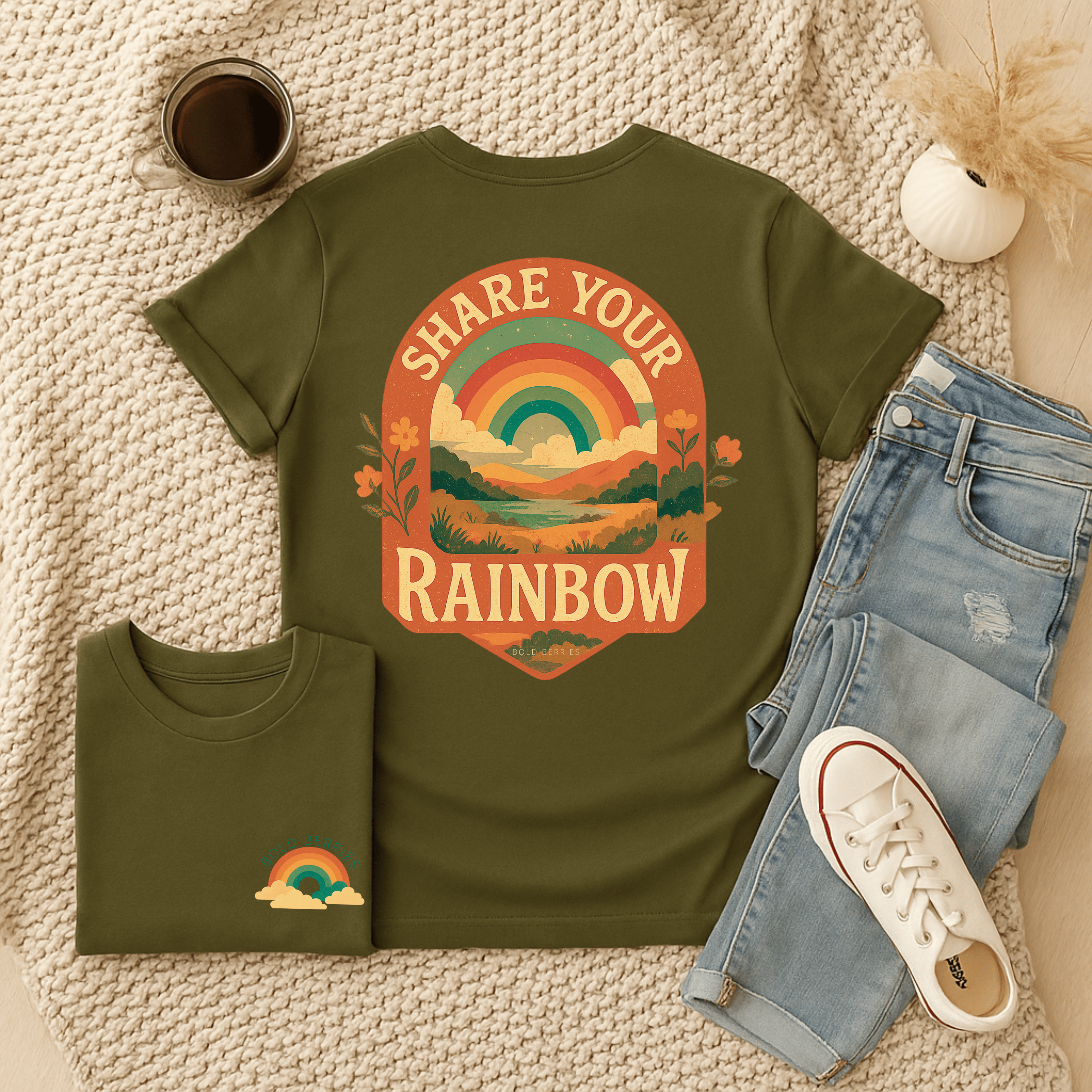 Share Your Rainbow - Adult T-Shirt