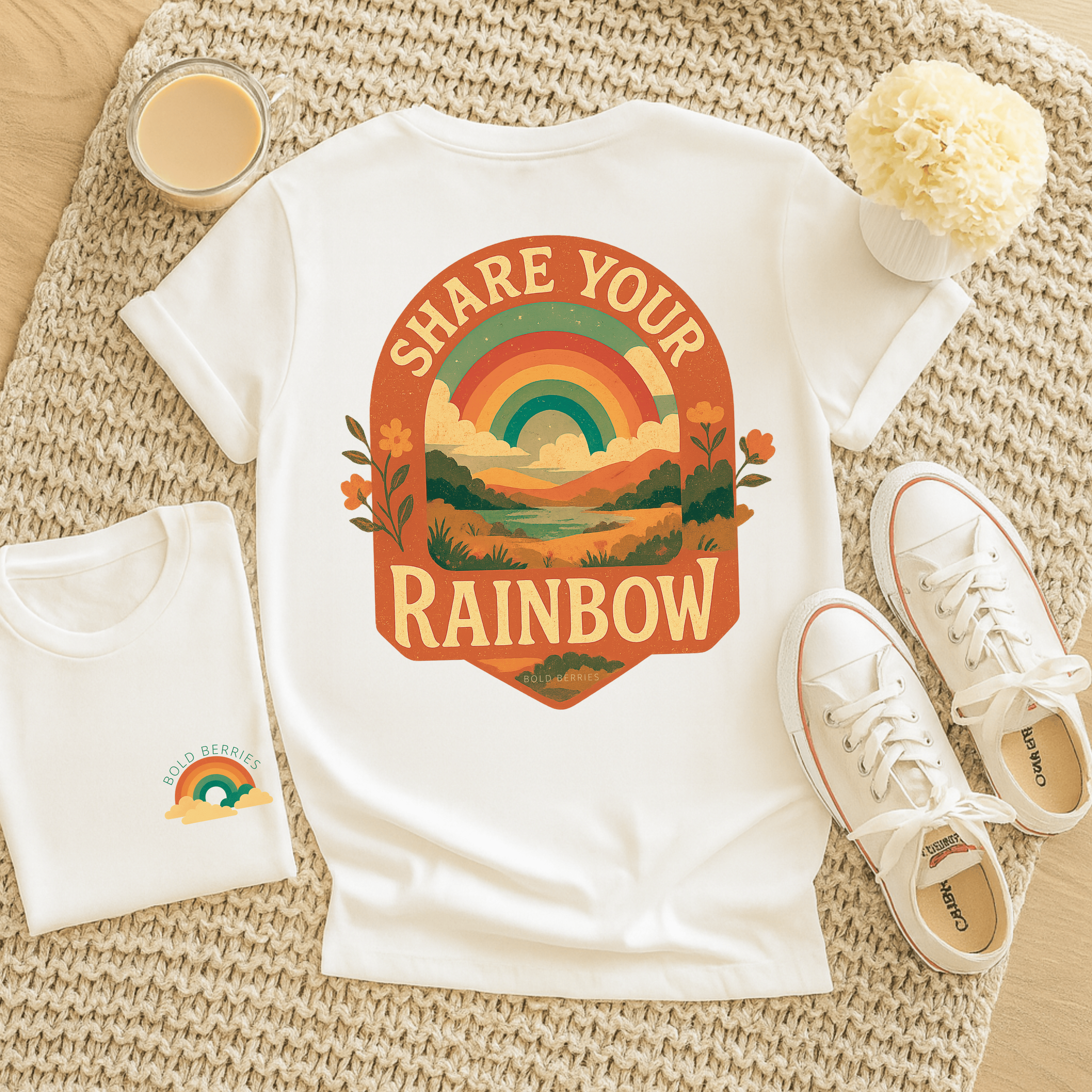 Share Your Rainbow - Adult T-Shirt