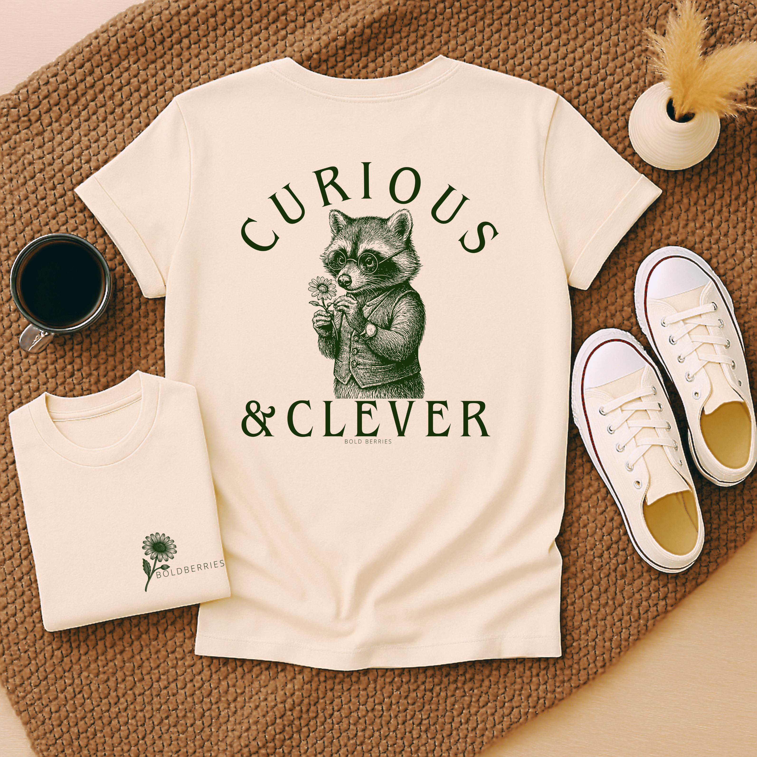 Curious & Clever - Adult T-Shirt