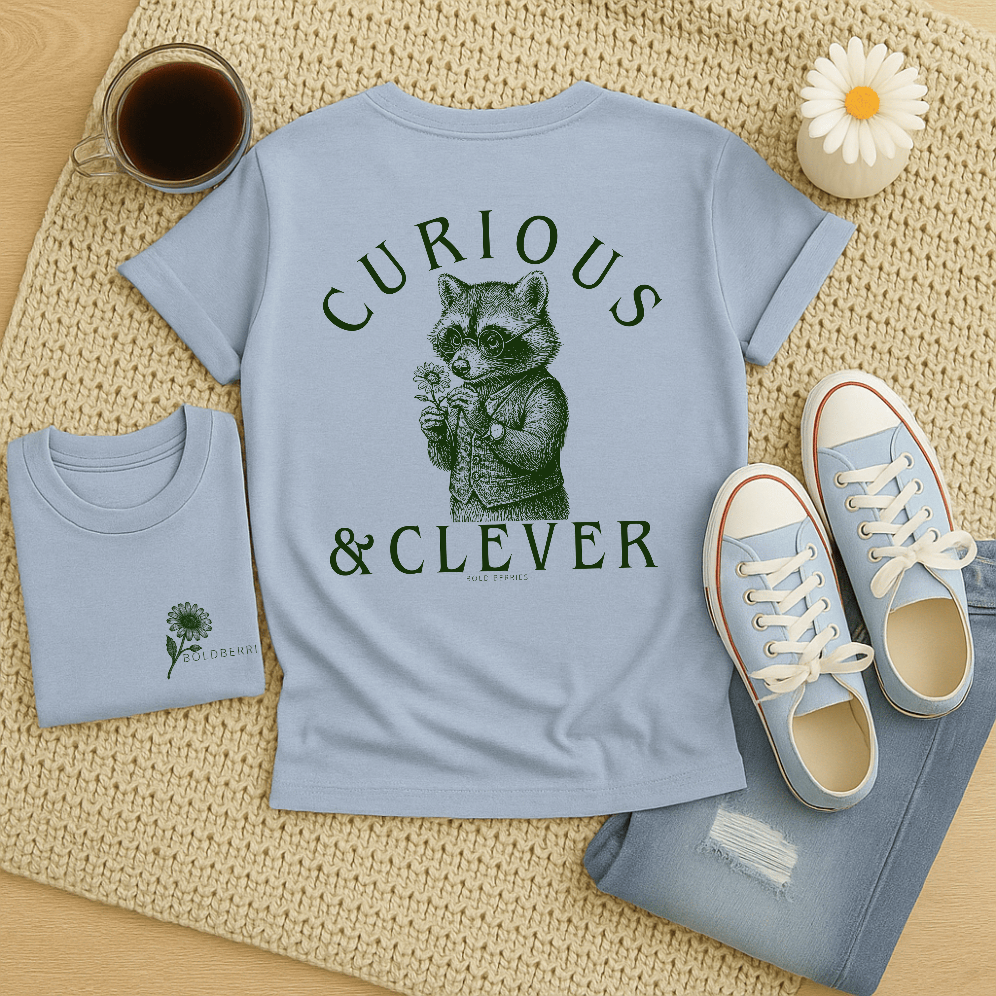 Curious & Clever - Adult T-Shirt