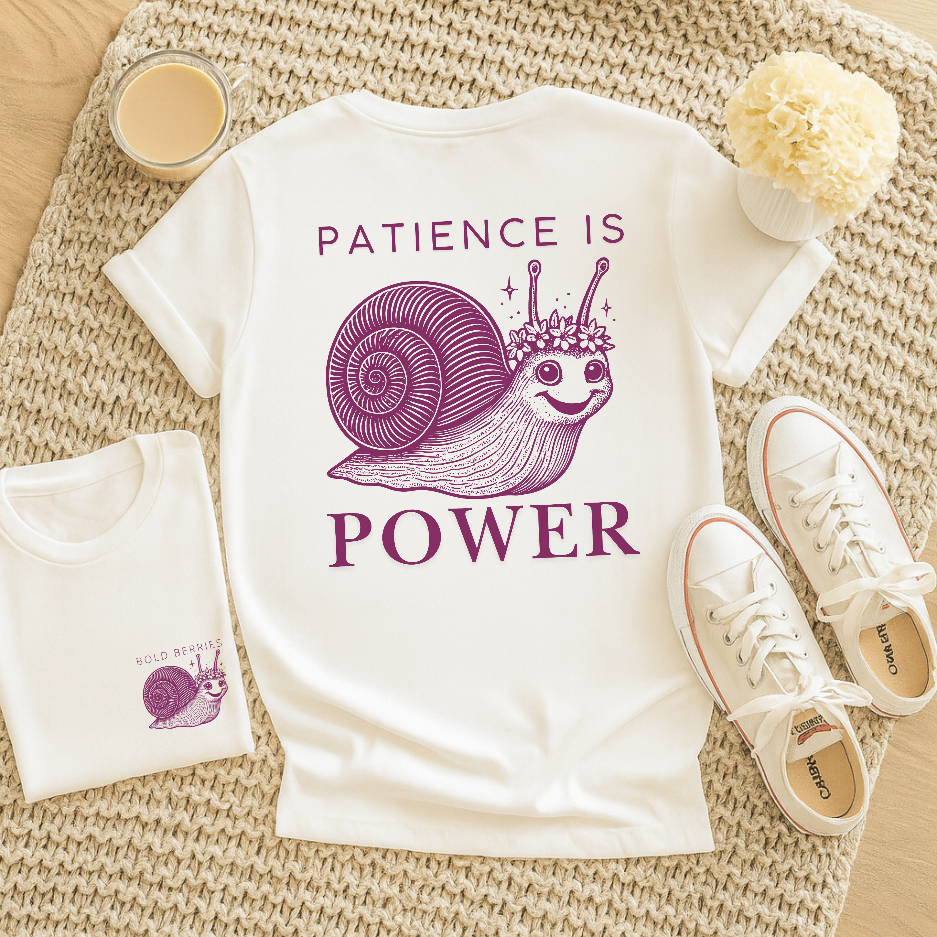 Patience is Power - Adult T-Shirt