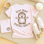 Soft Heart Strong Armor - Adult T-Shirt