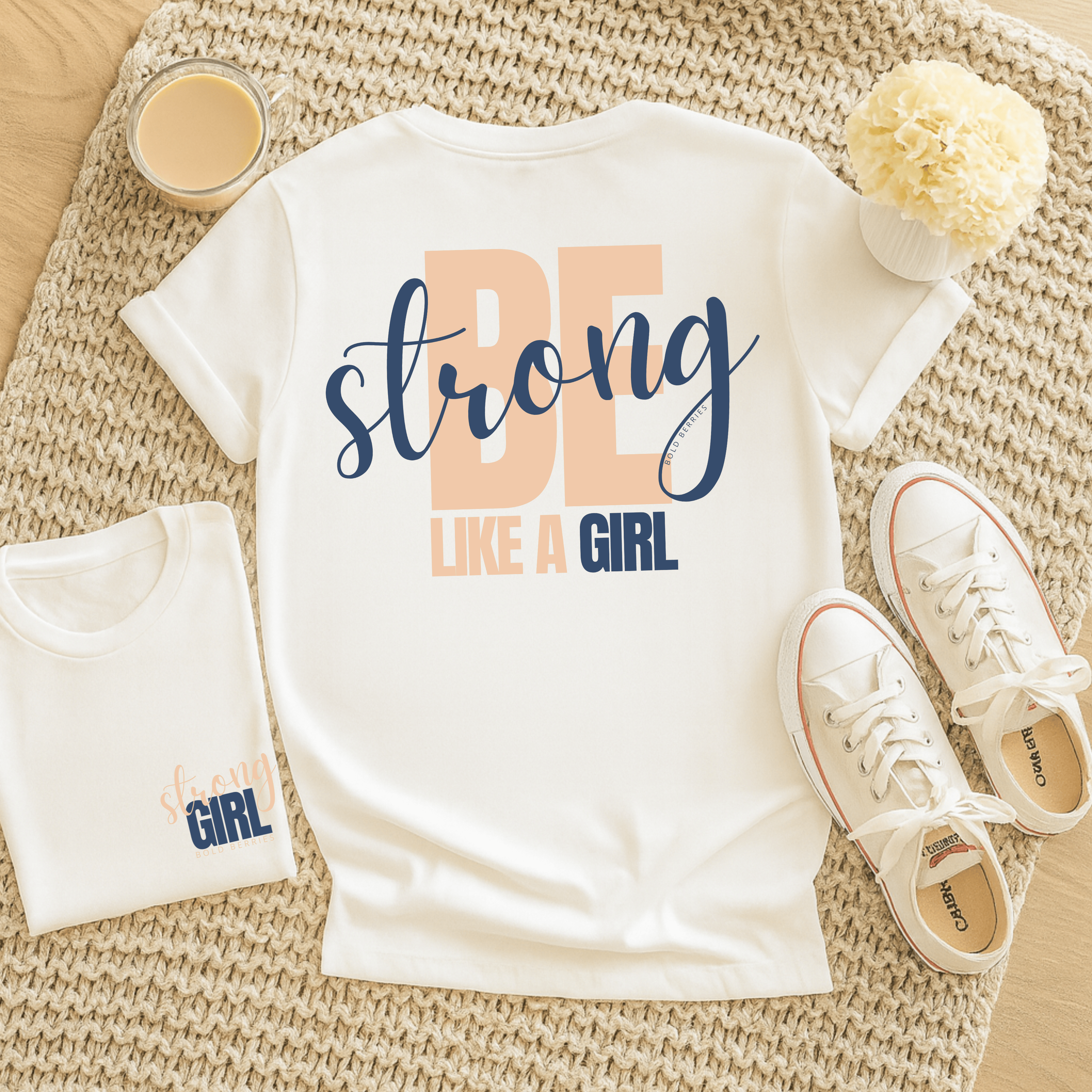 Be Strong Like A Girl - Adult T-Shirt