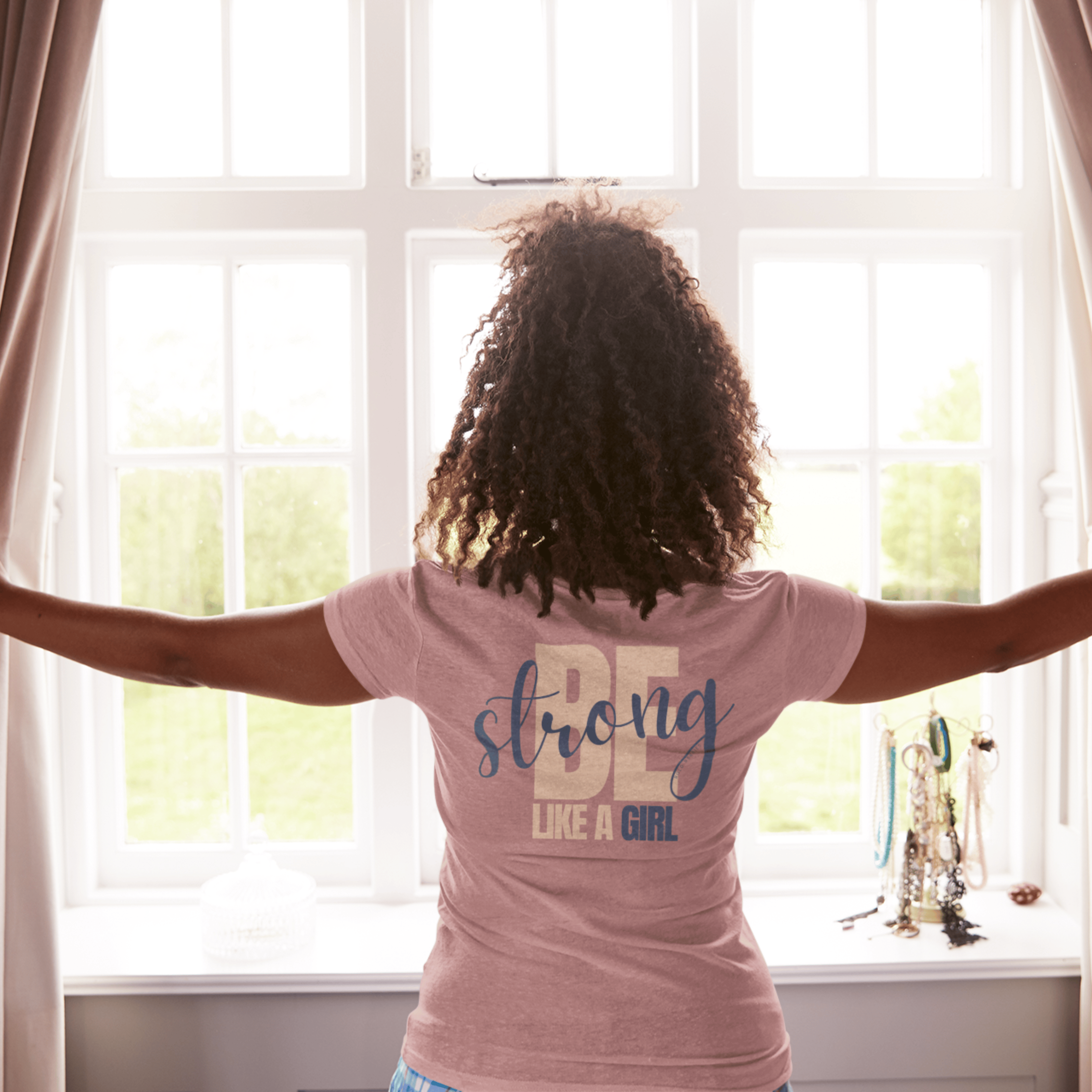 Be Strong Like A Girl - Adult T-Shirt