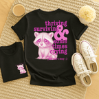 Thriving, Surviving & Sometimes Crying - Adult T-Shirt