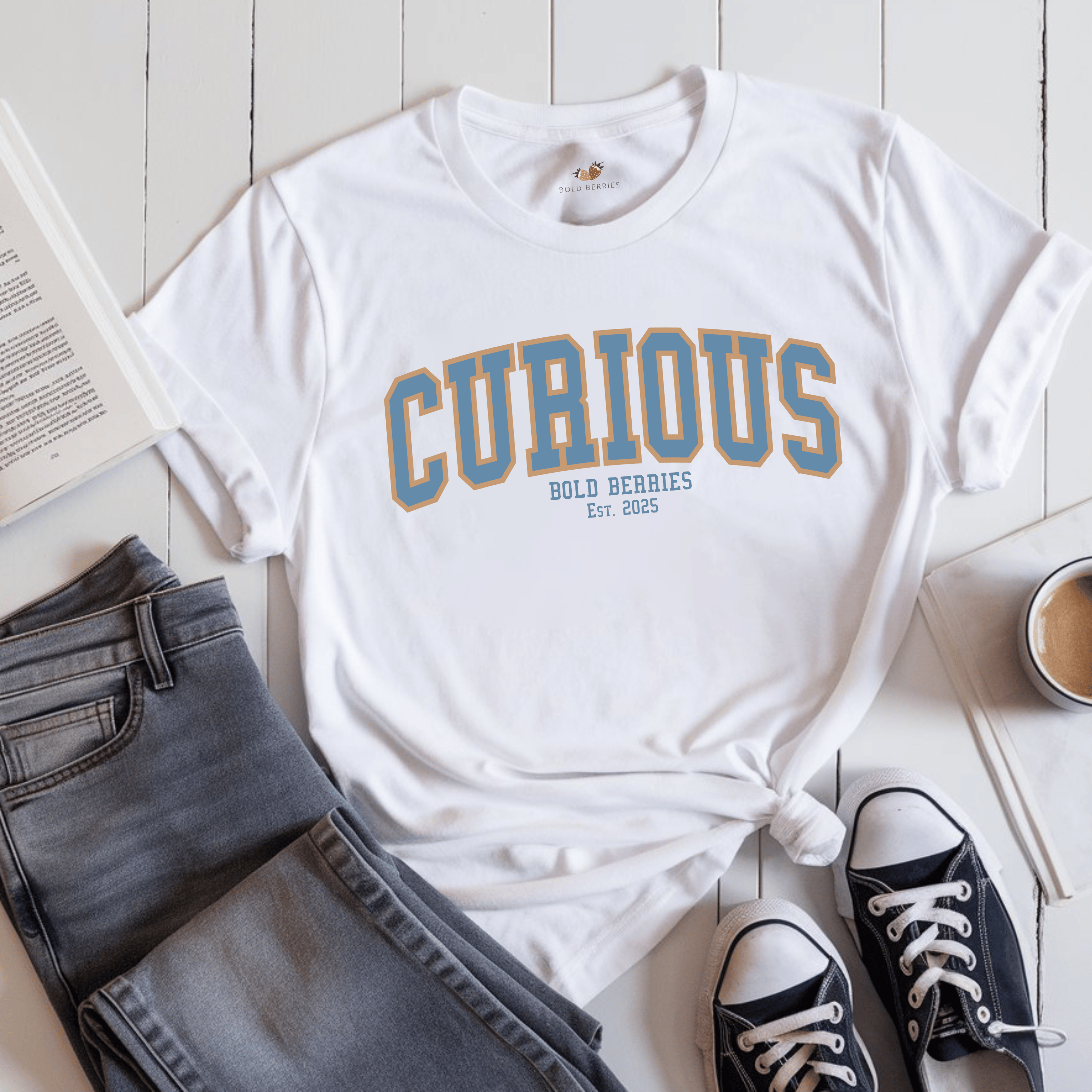 Varsity Curious - Adult T-Shirt