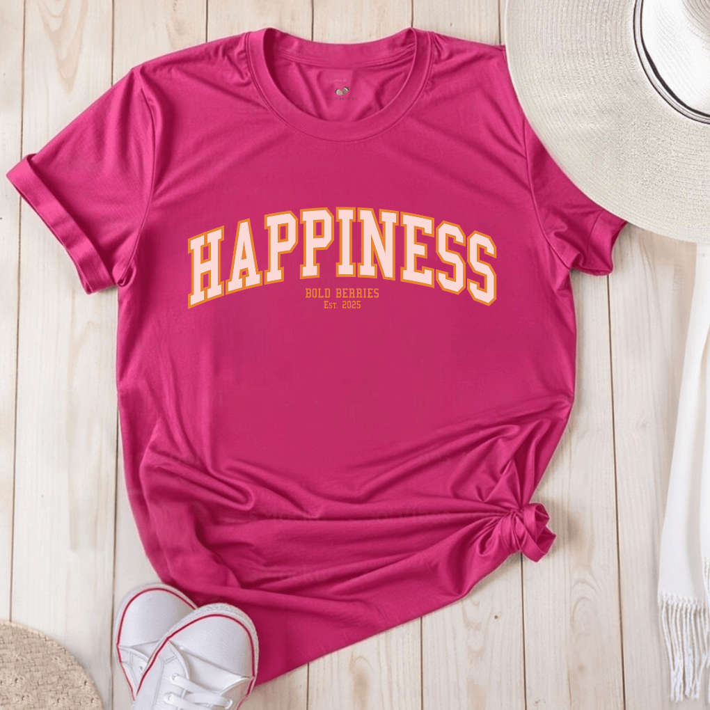 Varsity Happiness - Adult T-Shirt