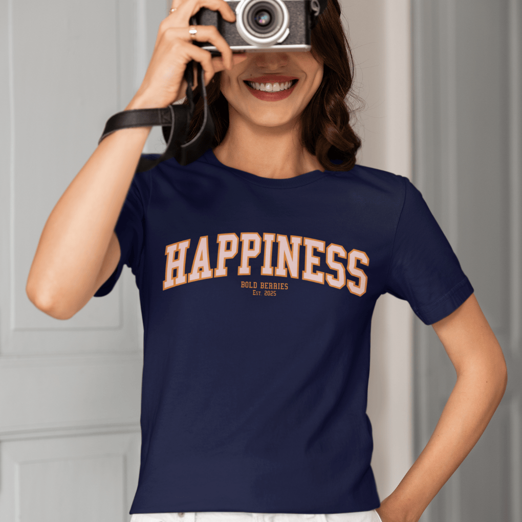 Varsity Happiness - Adult T-Shirt