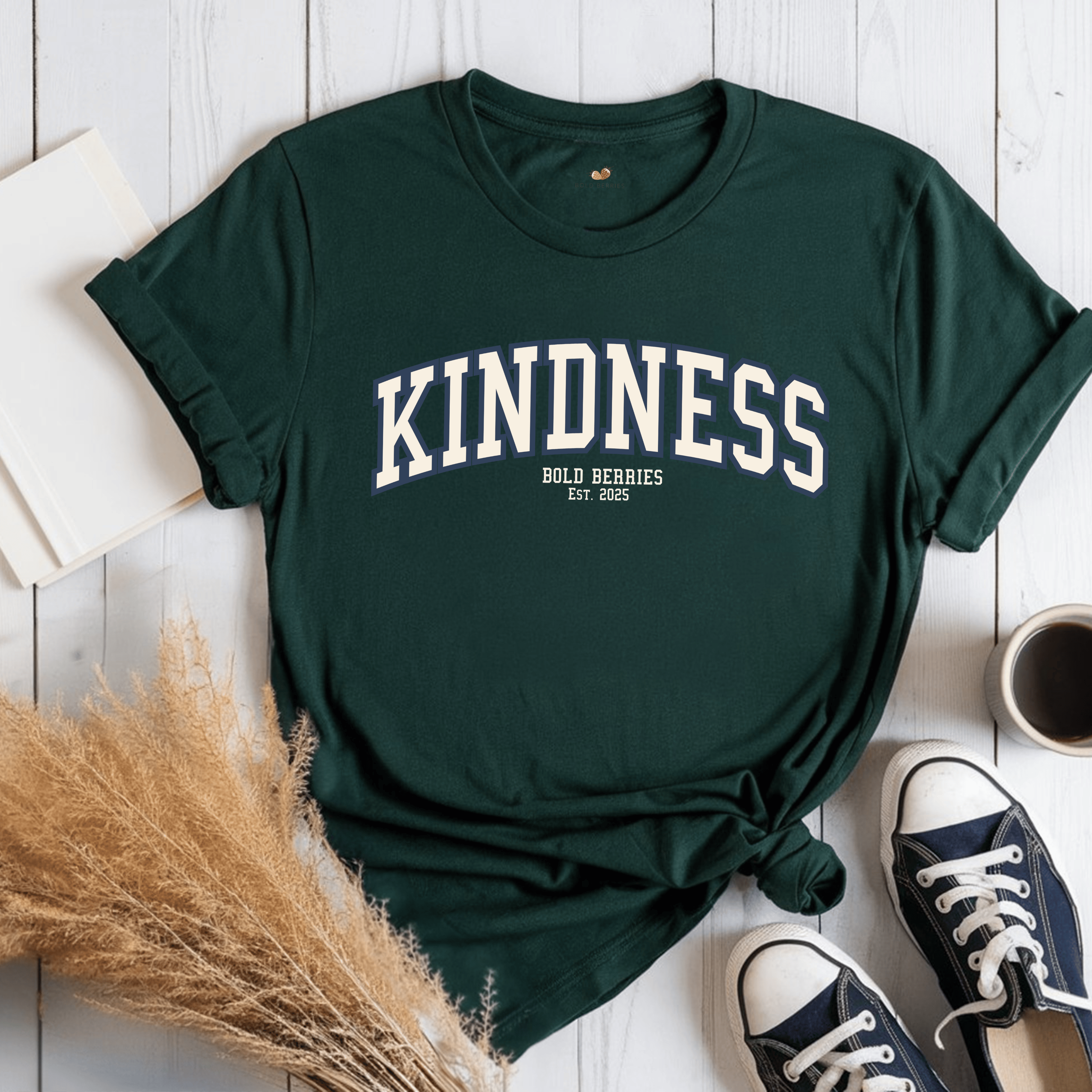 Varsity Kindness - Adult T-Shirt