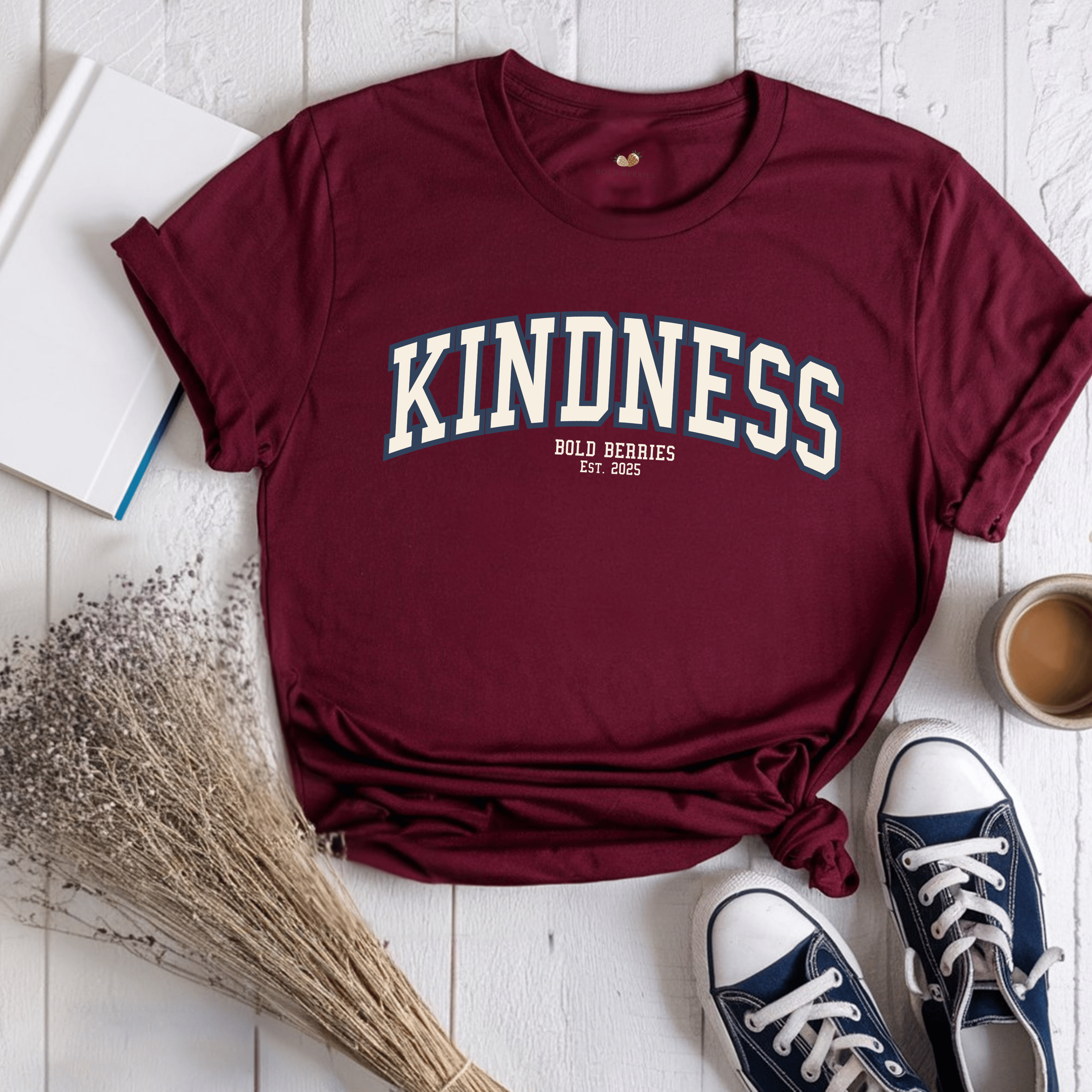 Varsity Kindness - Adult T-Shirt