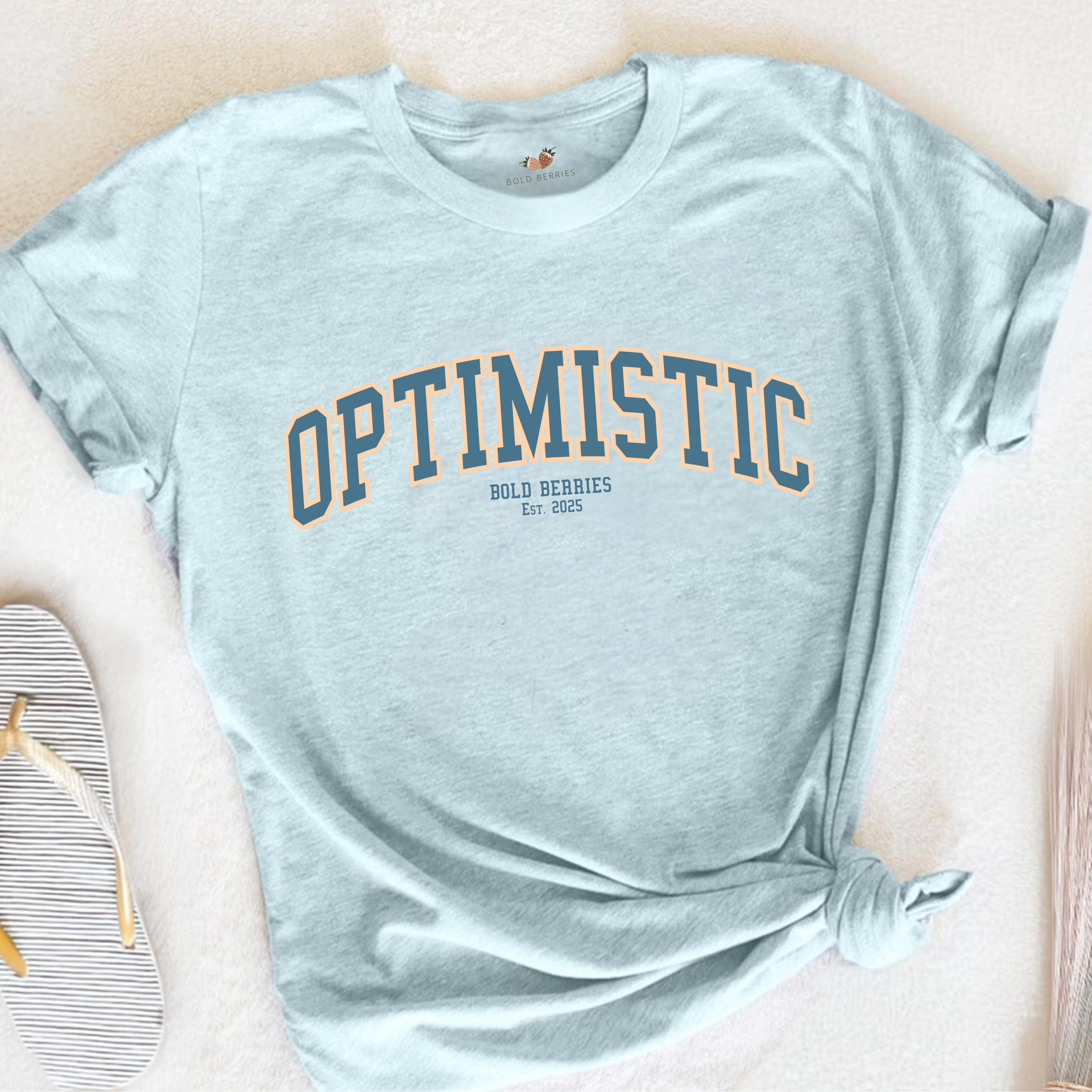 Varsity Optimistic - Adult T-Shirt