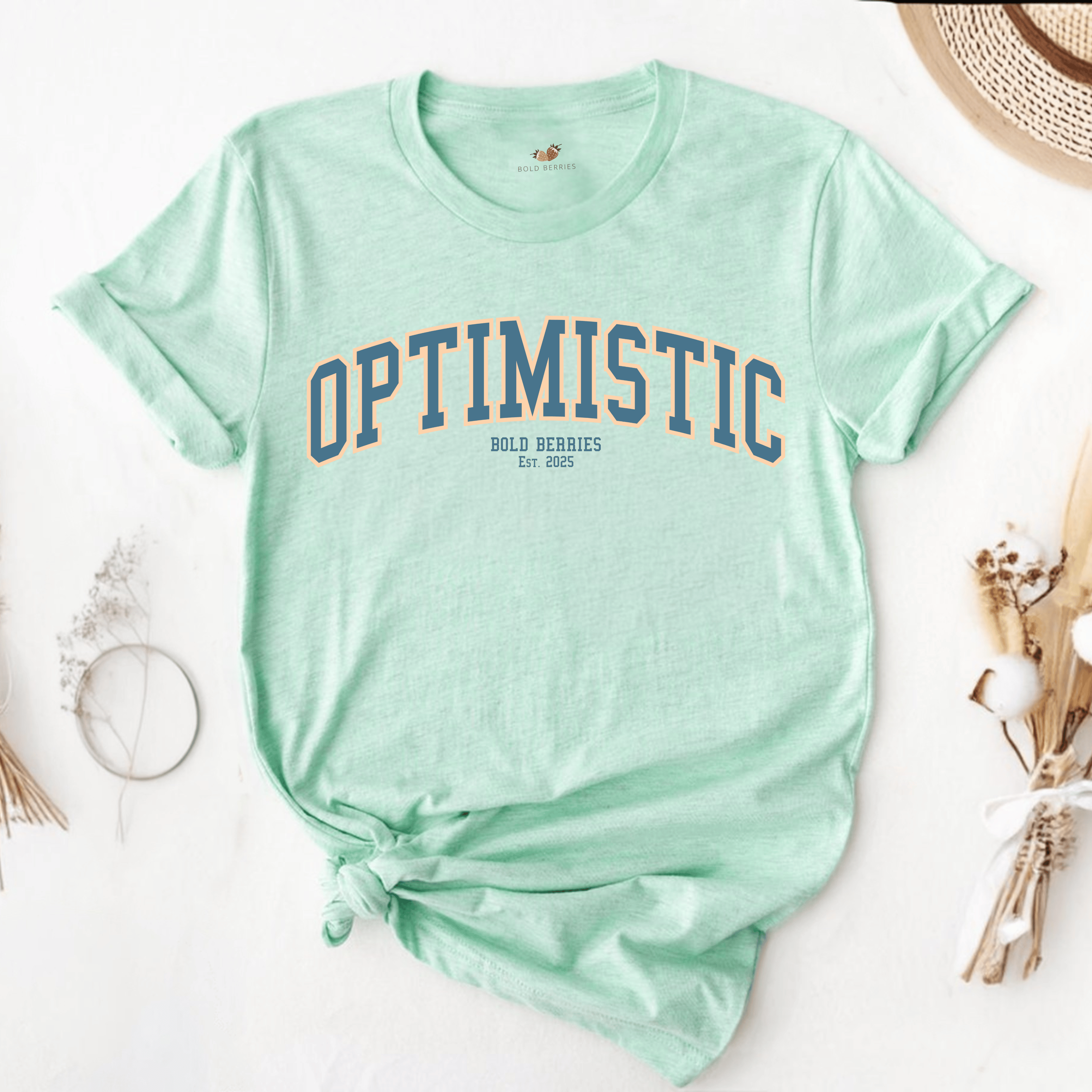 Varsity Optimistic - Adult T-Shirt