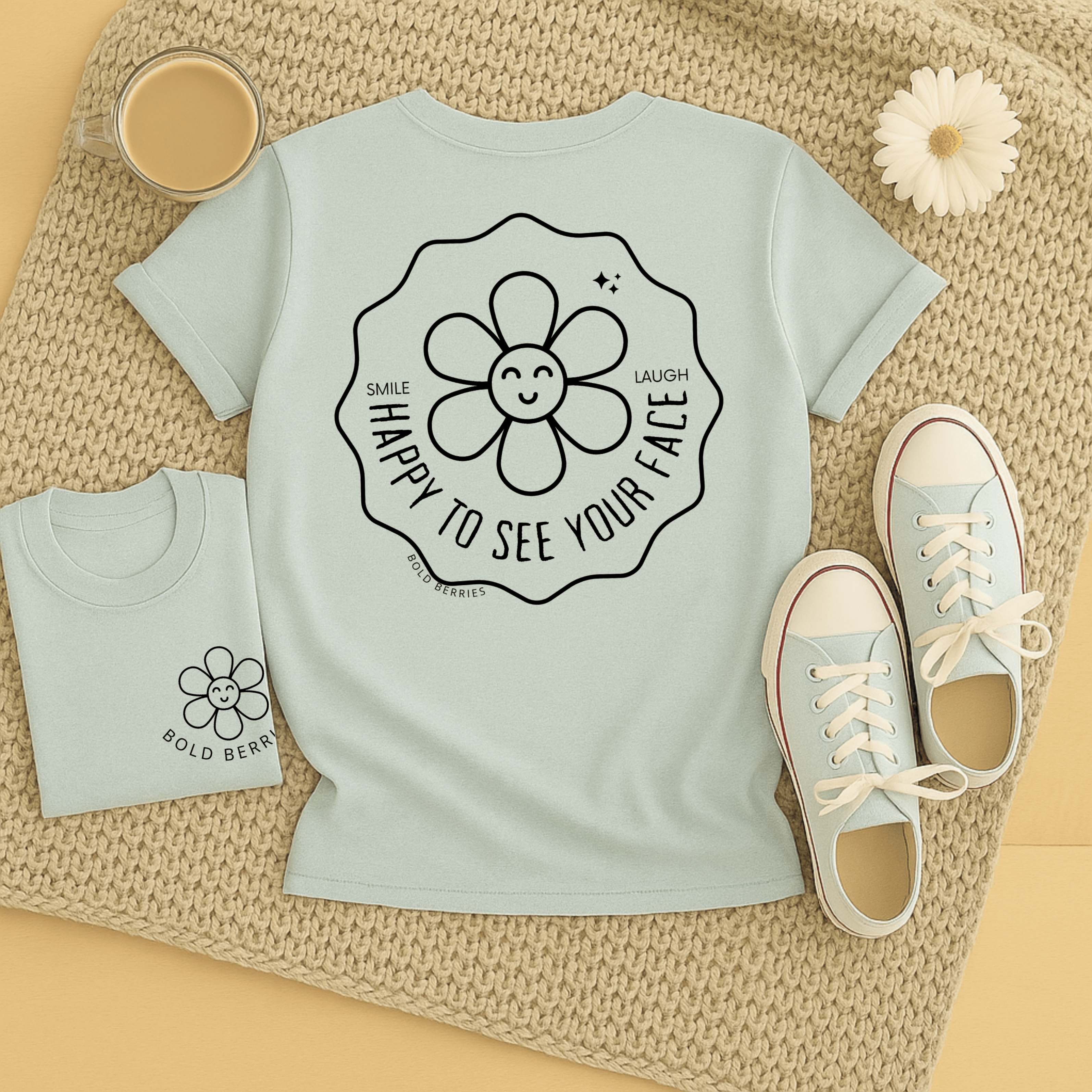 Happy to See Your Face - Adult T-Shirt