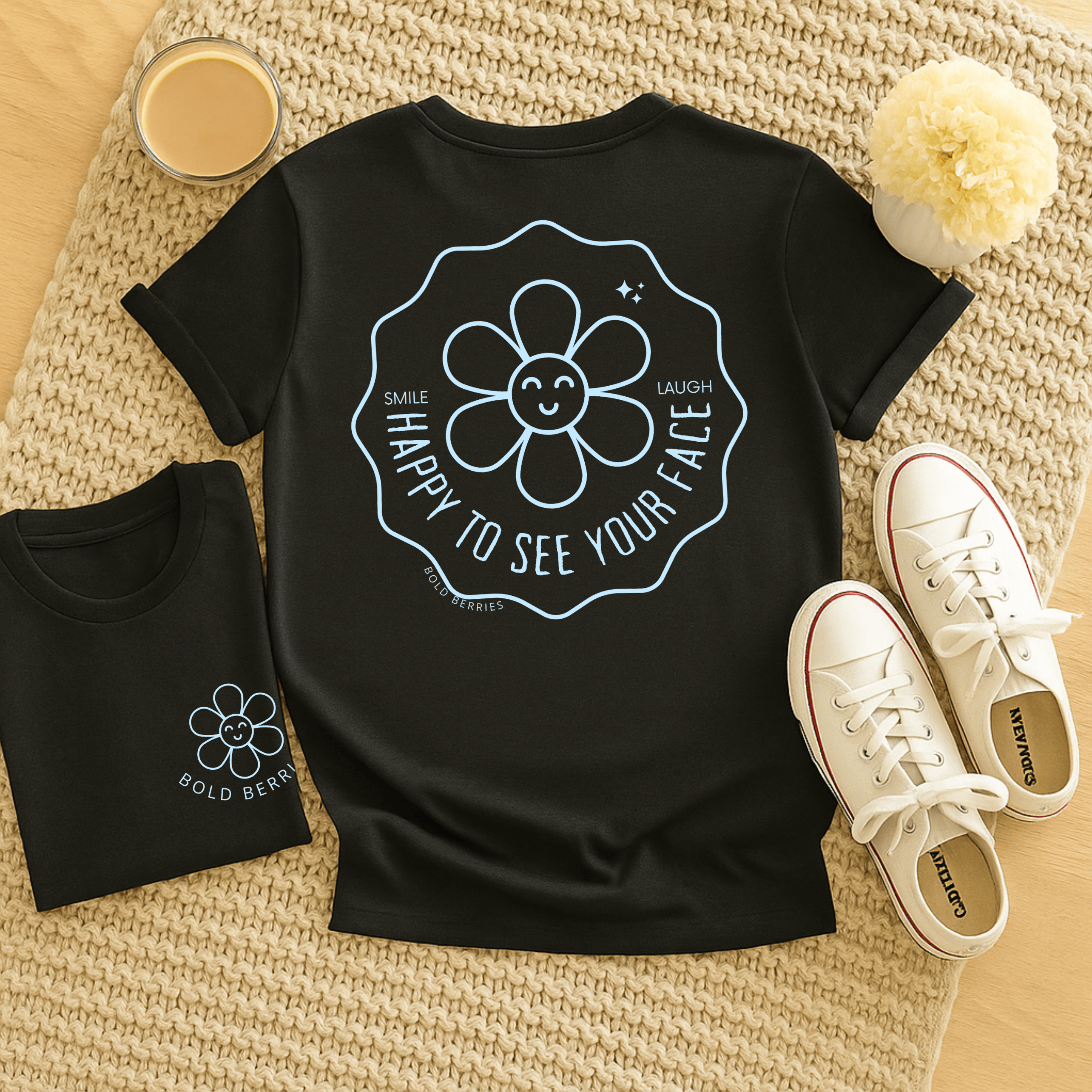 Happy to See Your Face - Adult T-Shirt