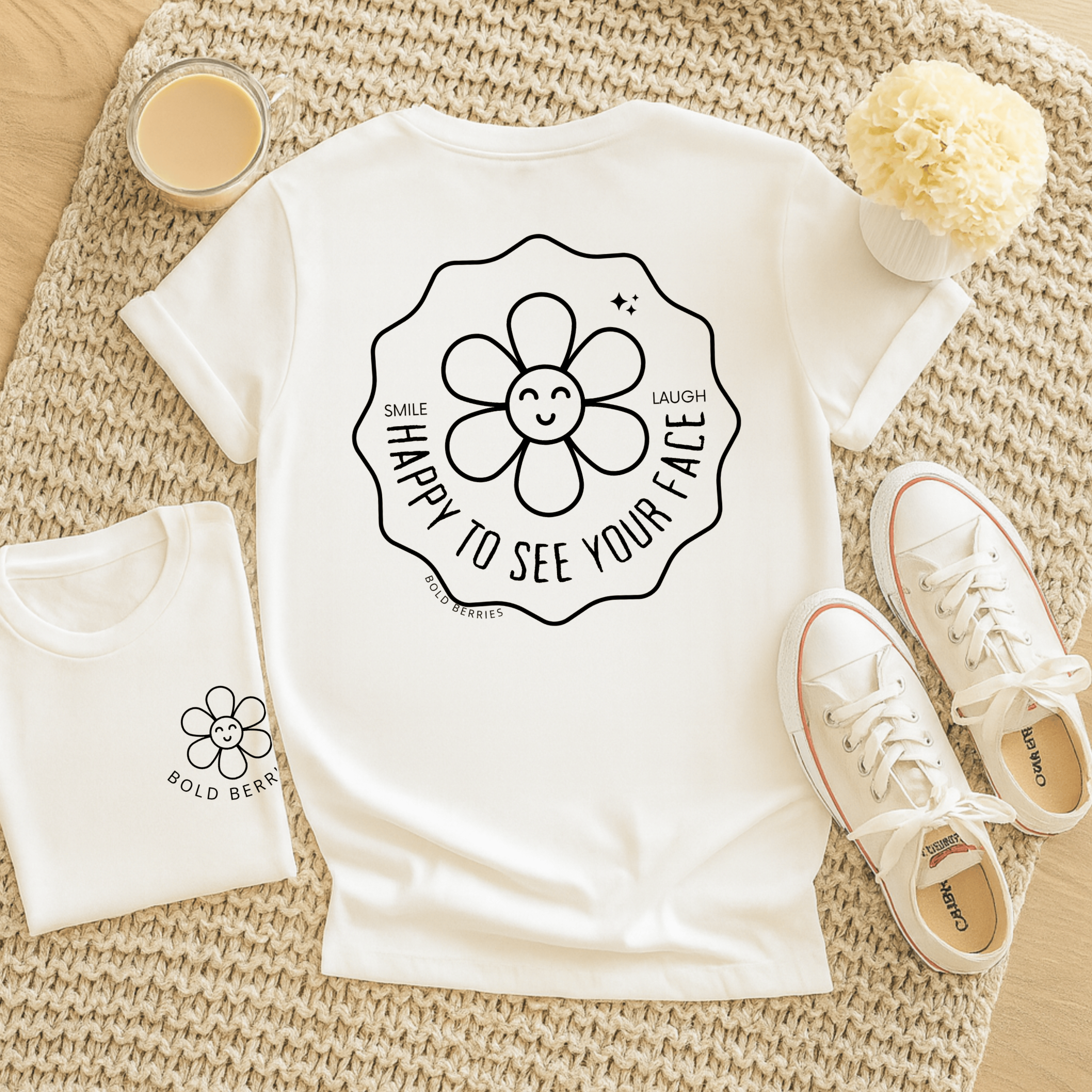 Happy to See Your Face - Adult T-Shirt