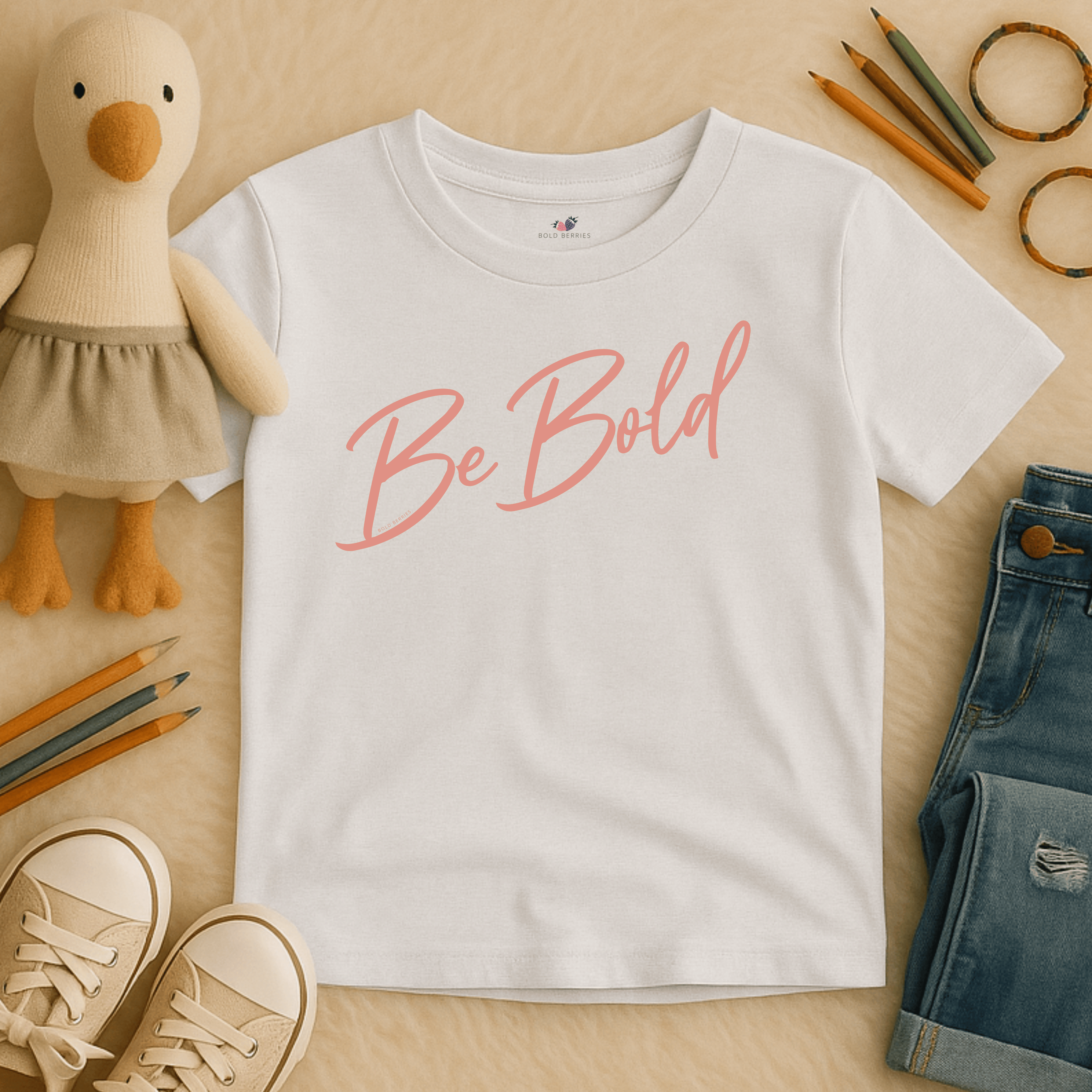 Be Bold Script - Kids T-shirt