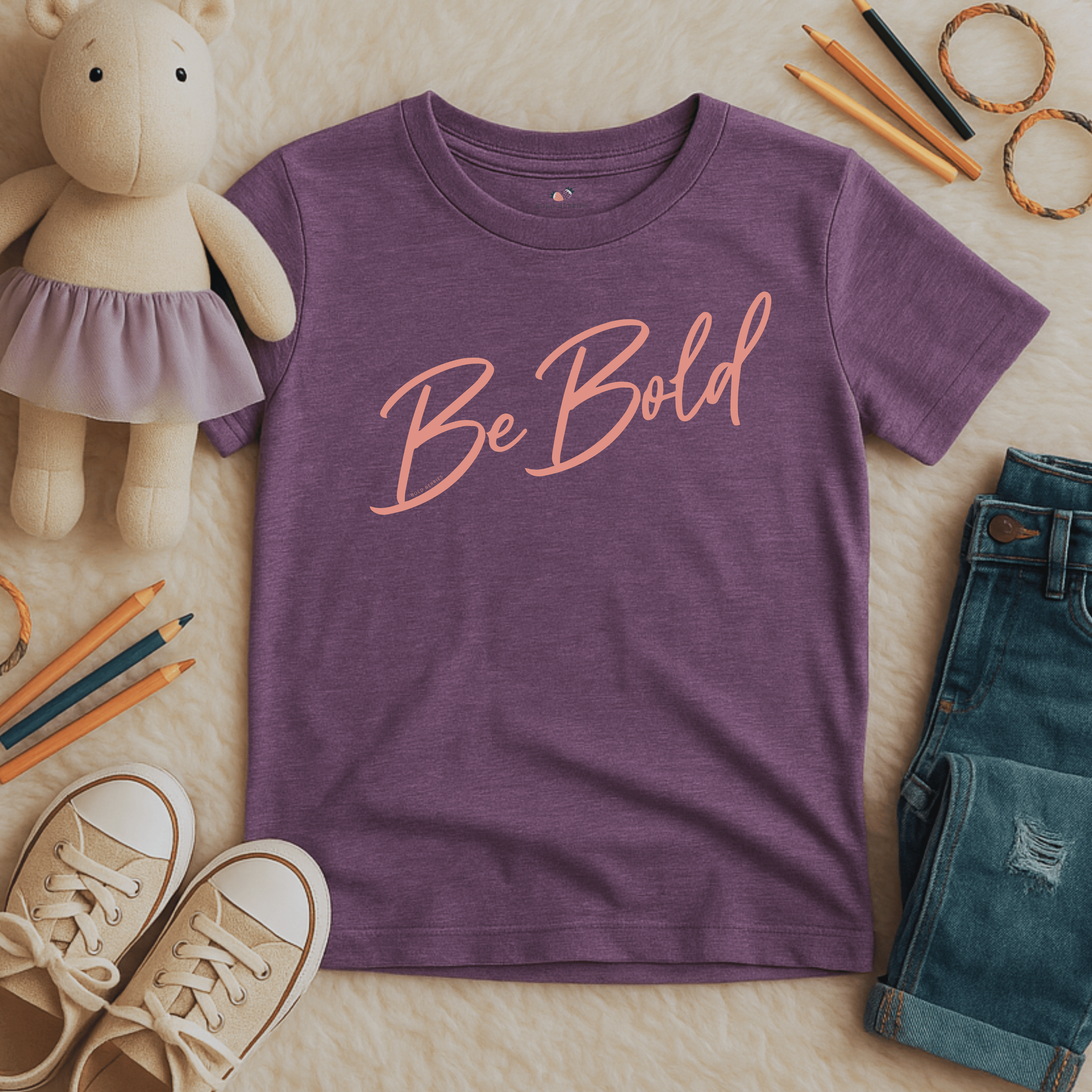 Be Bold Script - Kids T-shirt