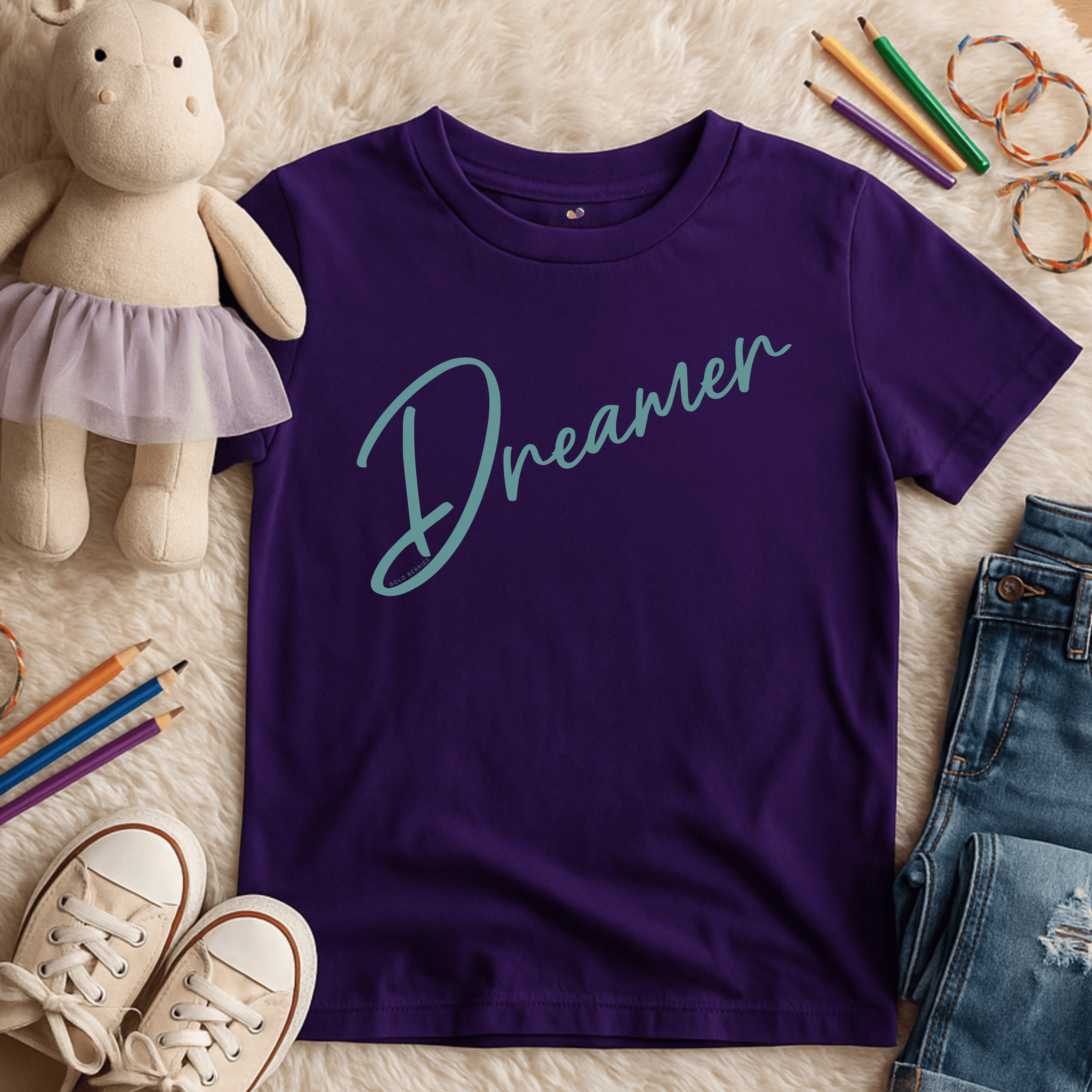 Dreamer Script - Kids T-shirt