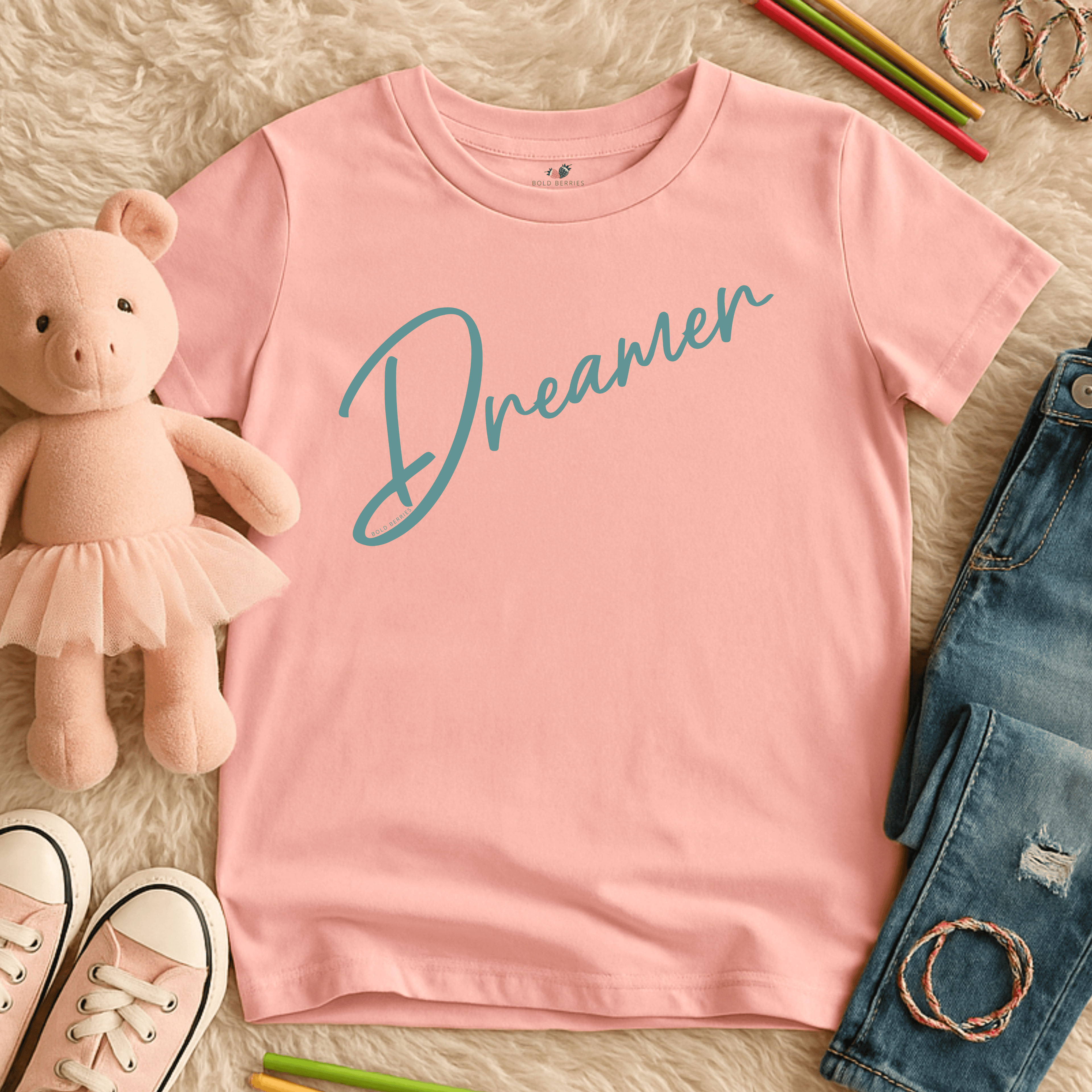 Dreamer Script - Kids T-shirt