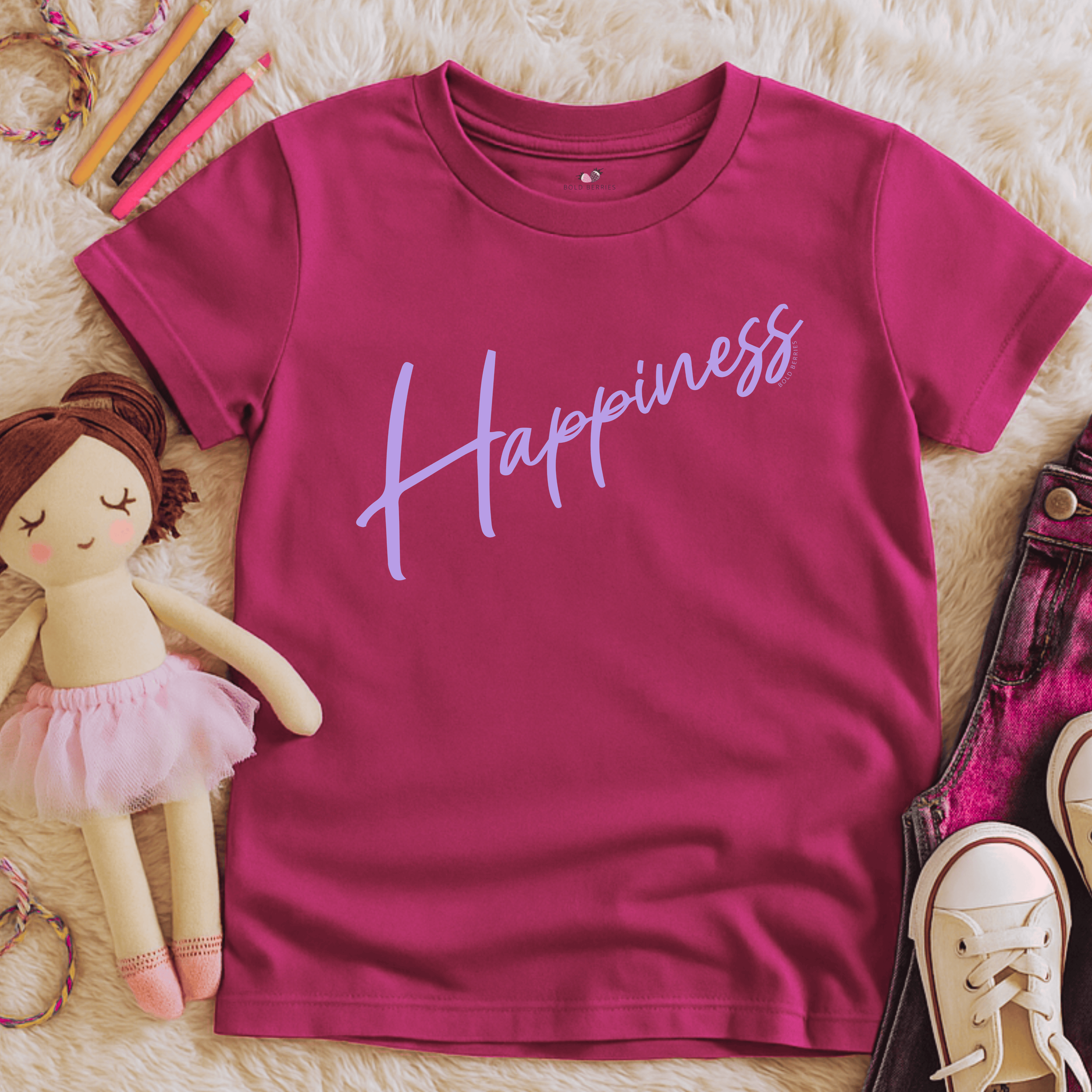 Happiness Script - Kids T-shirt