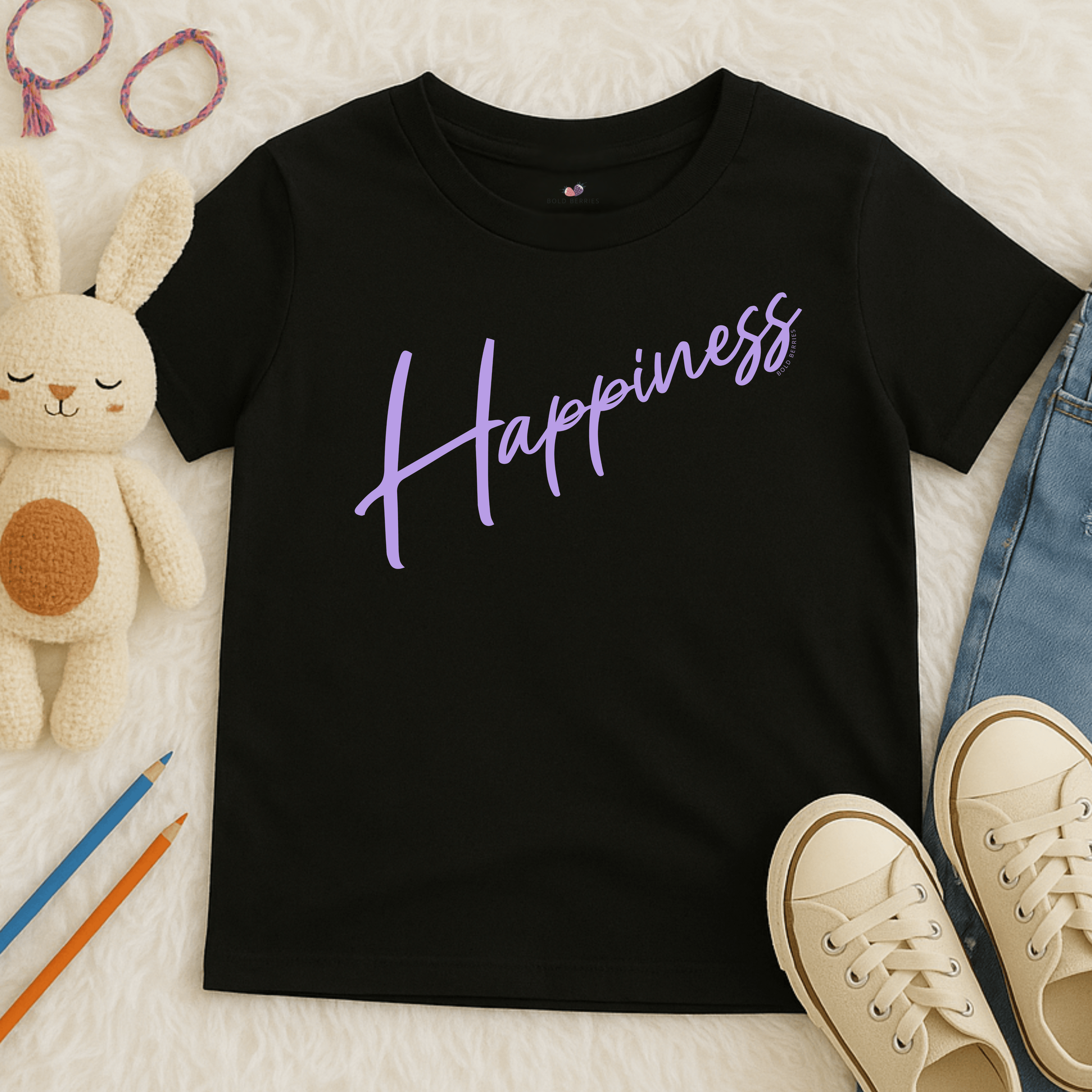 Happiness Script - Kids T-shirt
