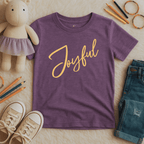 Joyful Script - Kids T-shirt