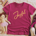 Joyful Script - Kids T-shirt
