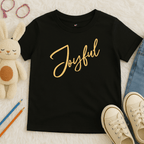 Joyful Script - Kids T-shirt