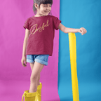 Joyful Script - Kids T-shirt