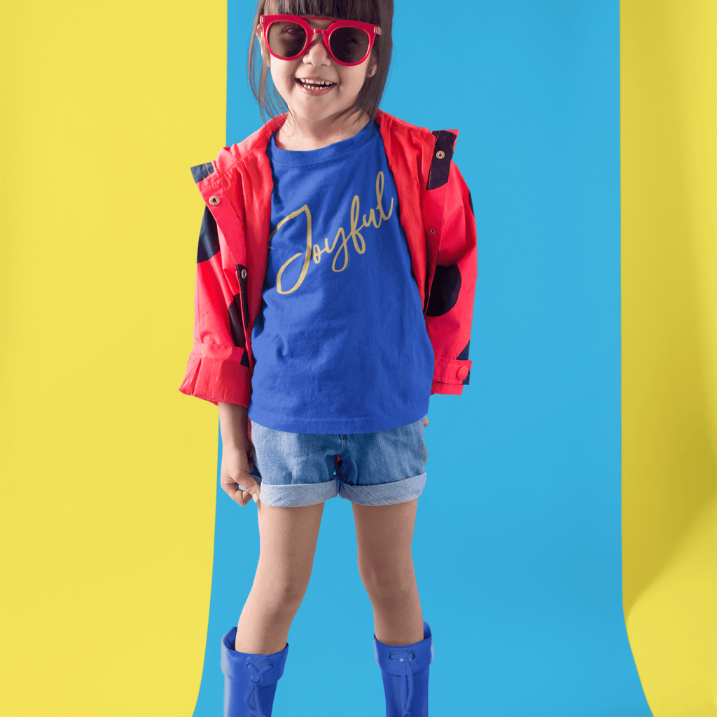 Joyful Script - Kids T-shirt