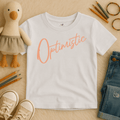Optimistic Script - Kids T-shirt