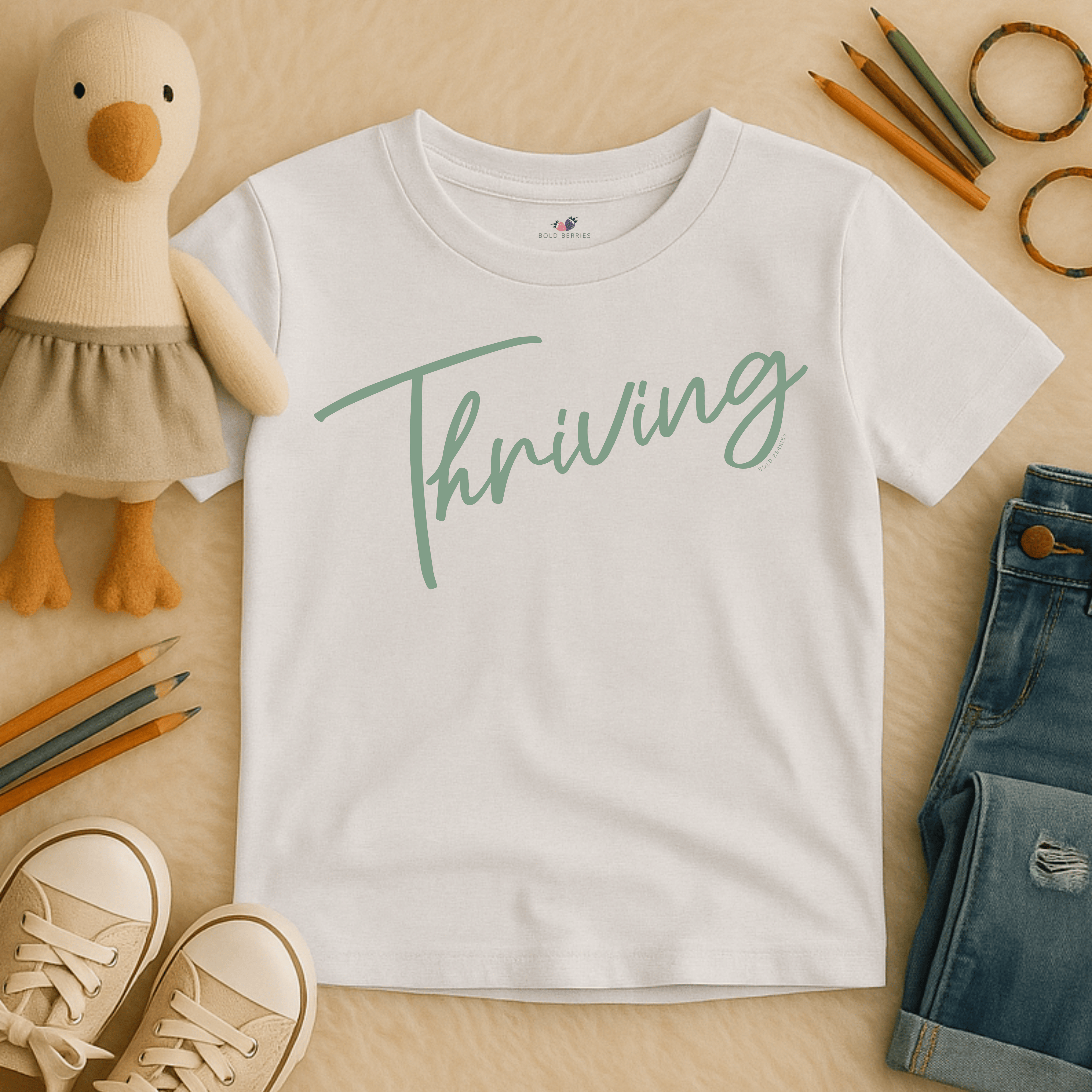 Thriving Script - Kids T-shirt