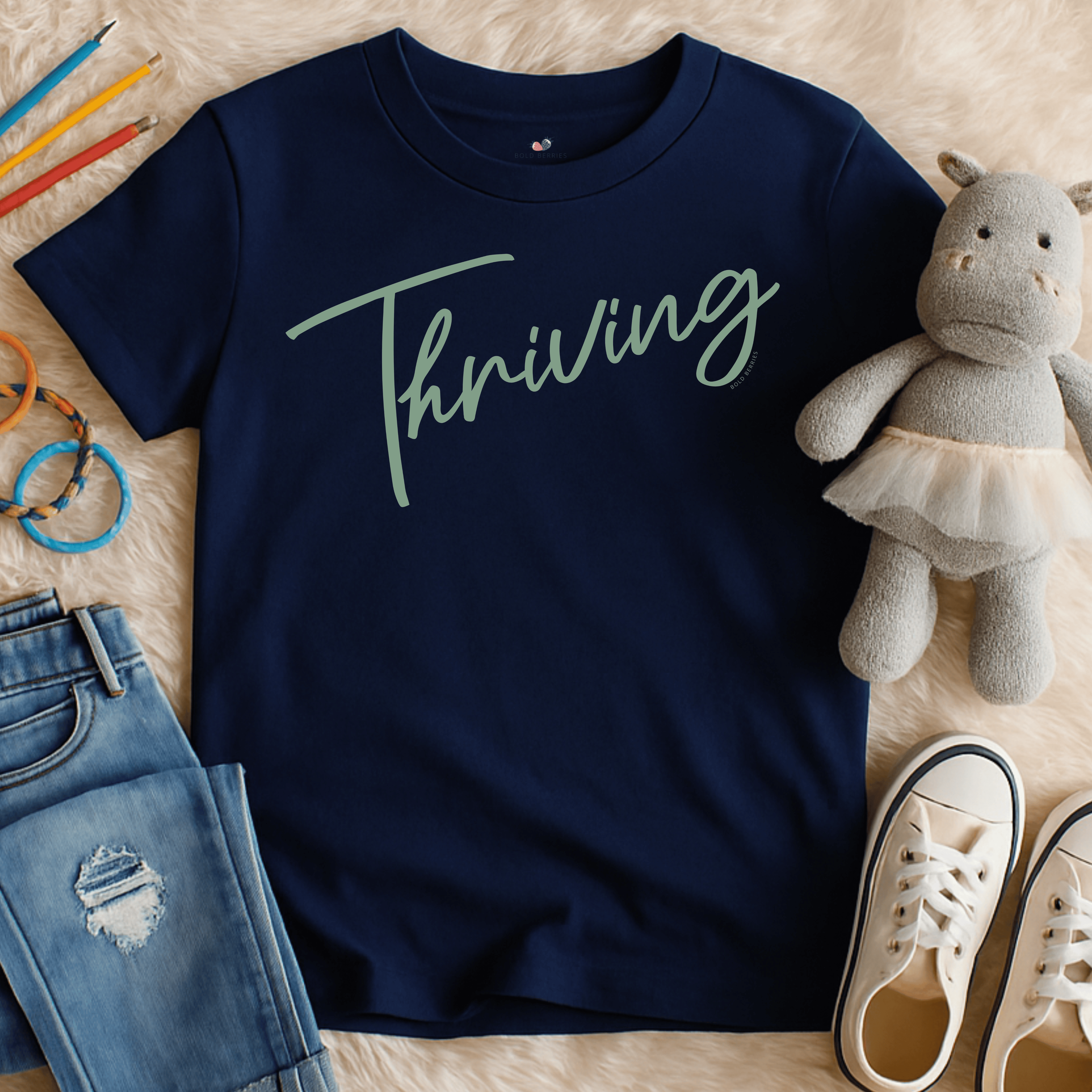 Thriving Script - Kids T-shirt