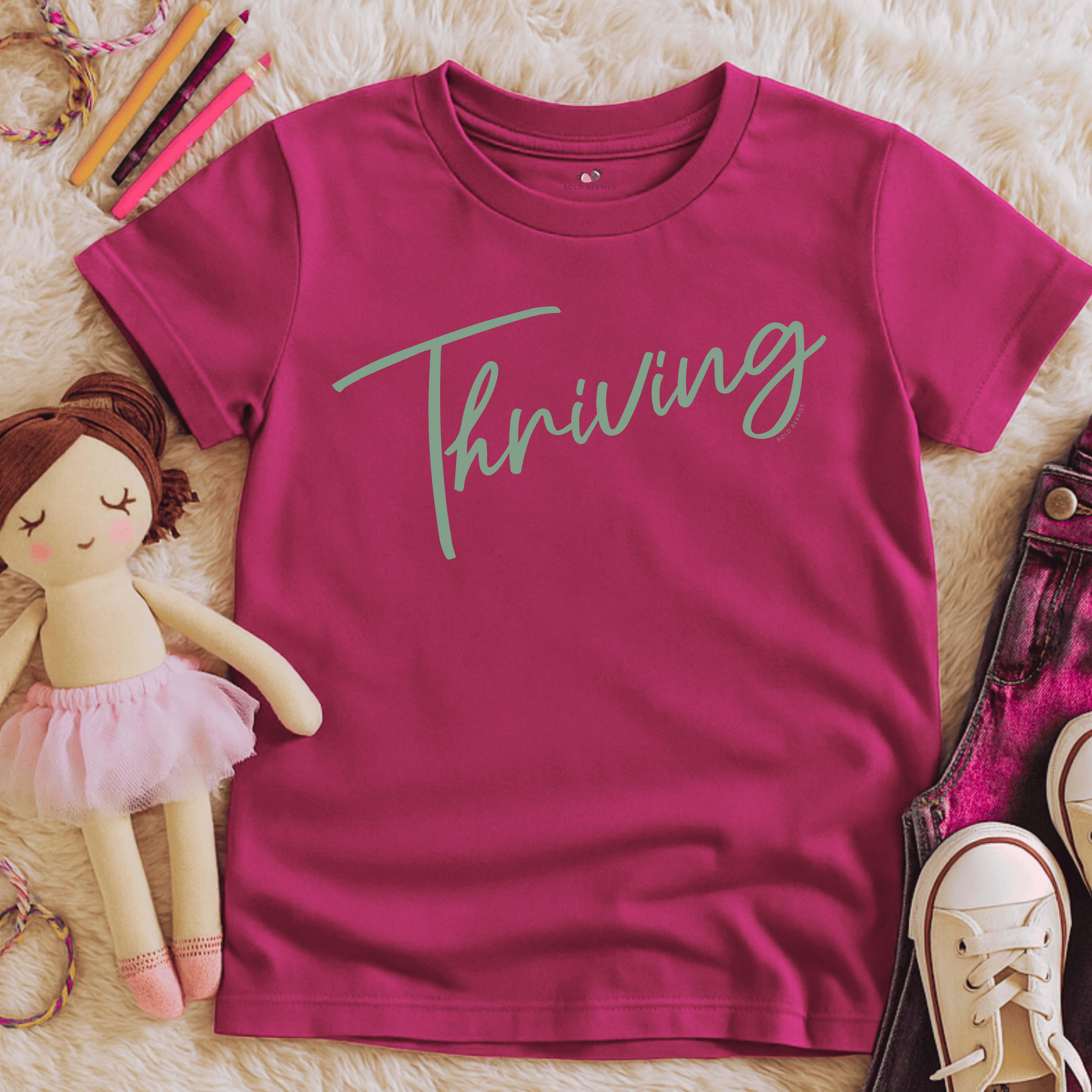 Thriving Script - Kids T-shirt