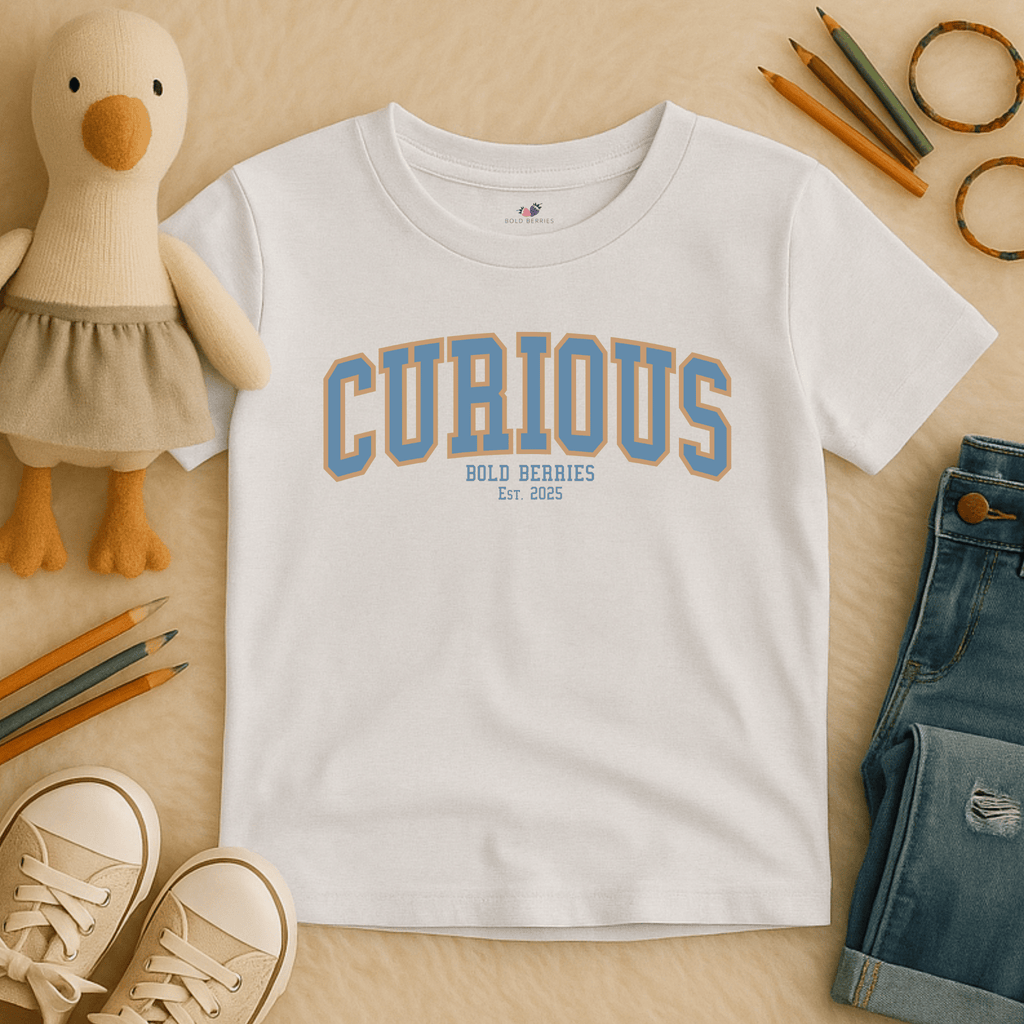 Varsity Curious - Kids T-shirt