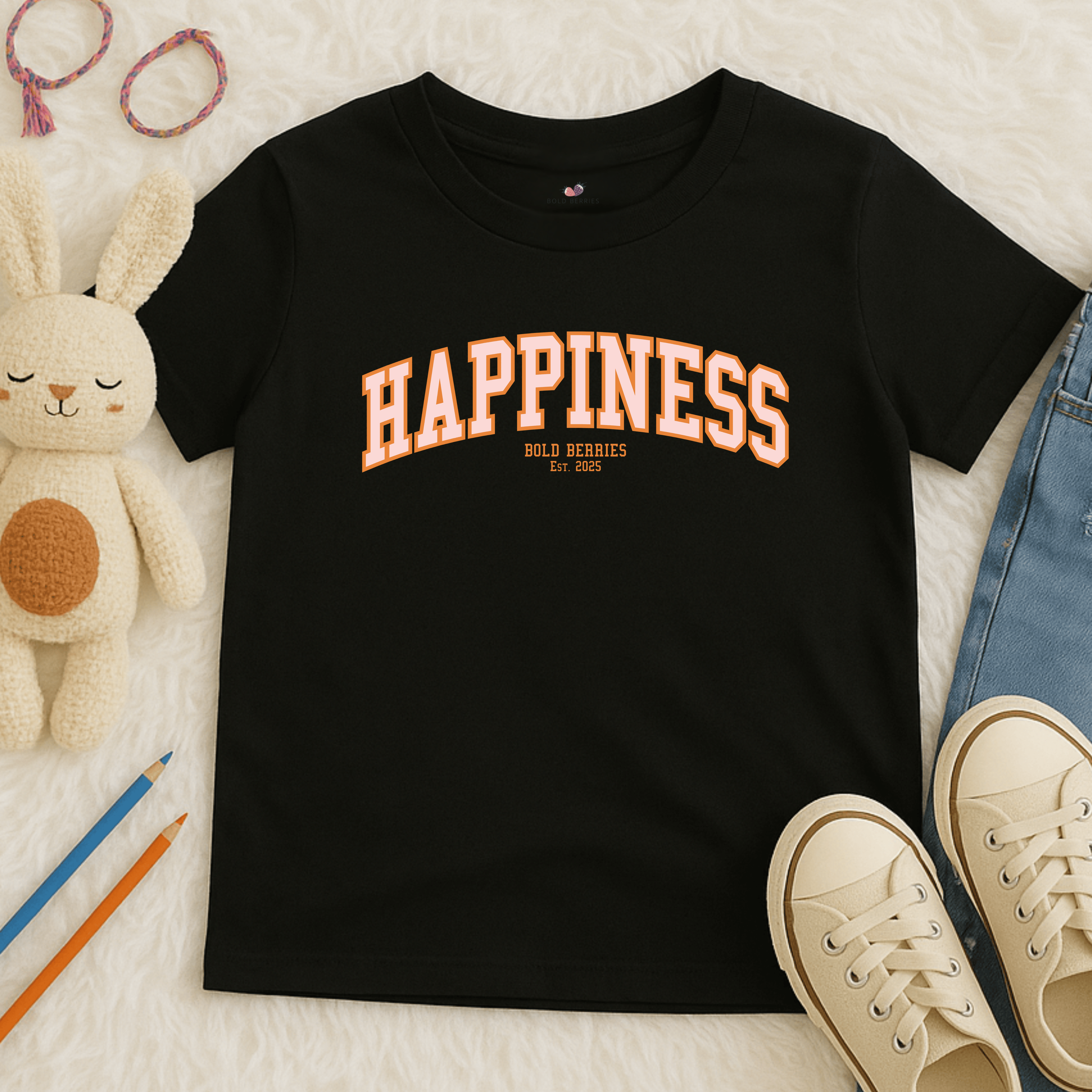 Varsity Happiness - Kids T-shirt
