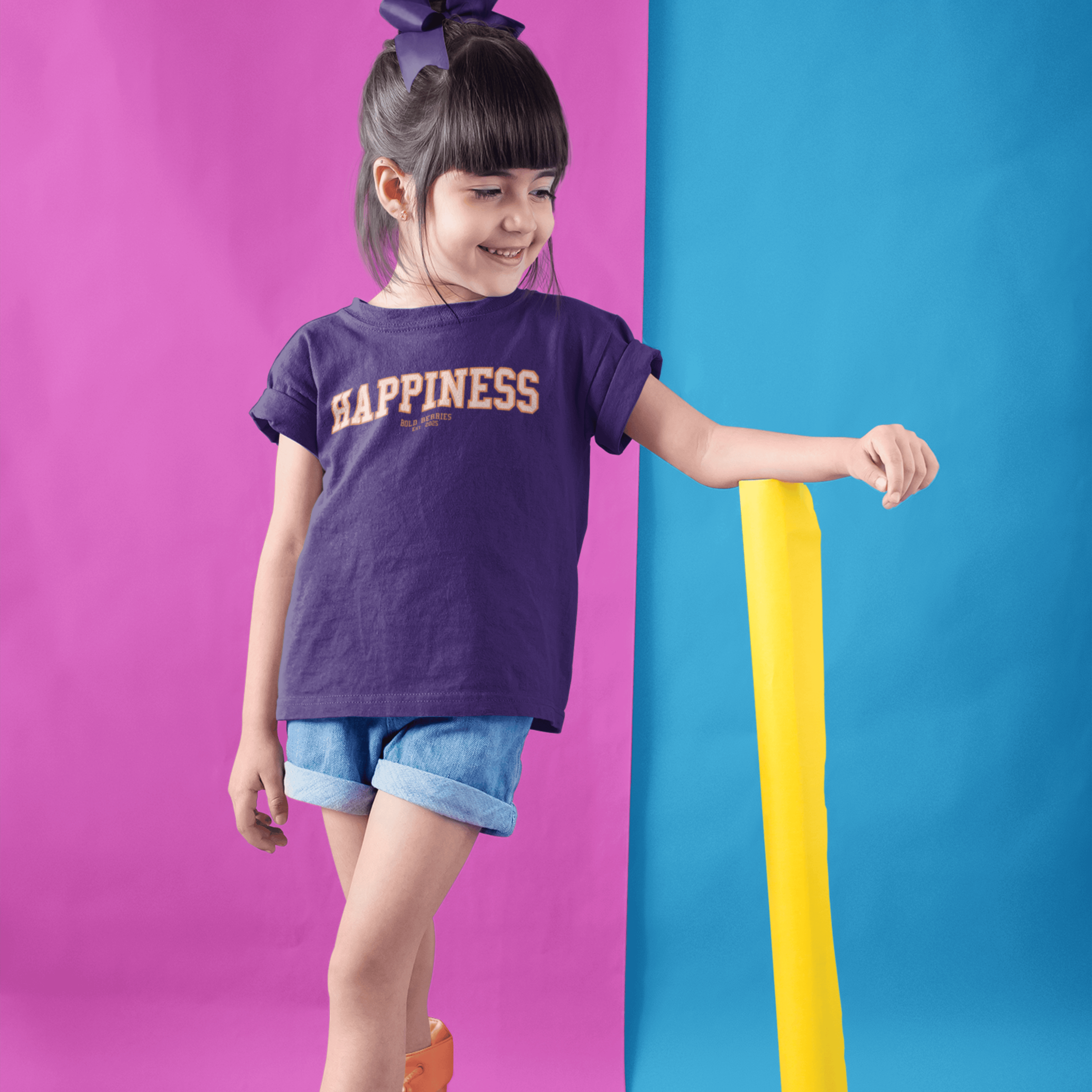Varsity Happiness - Kids T-shirt