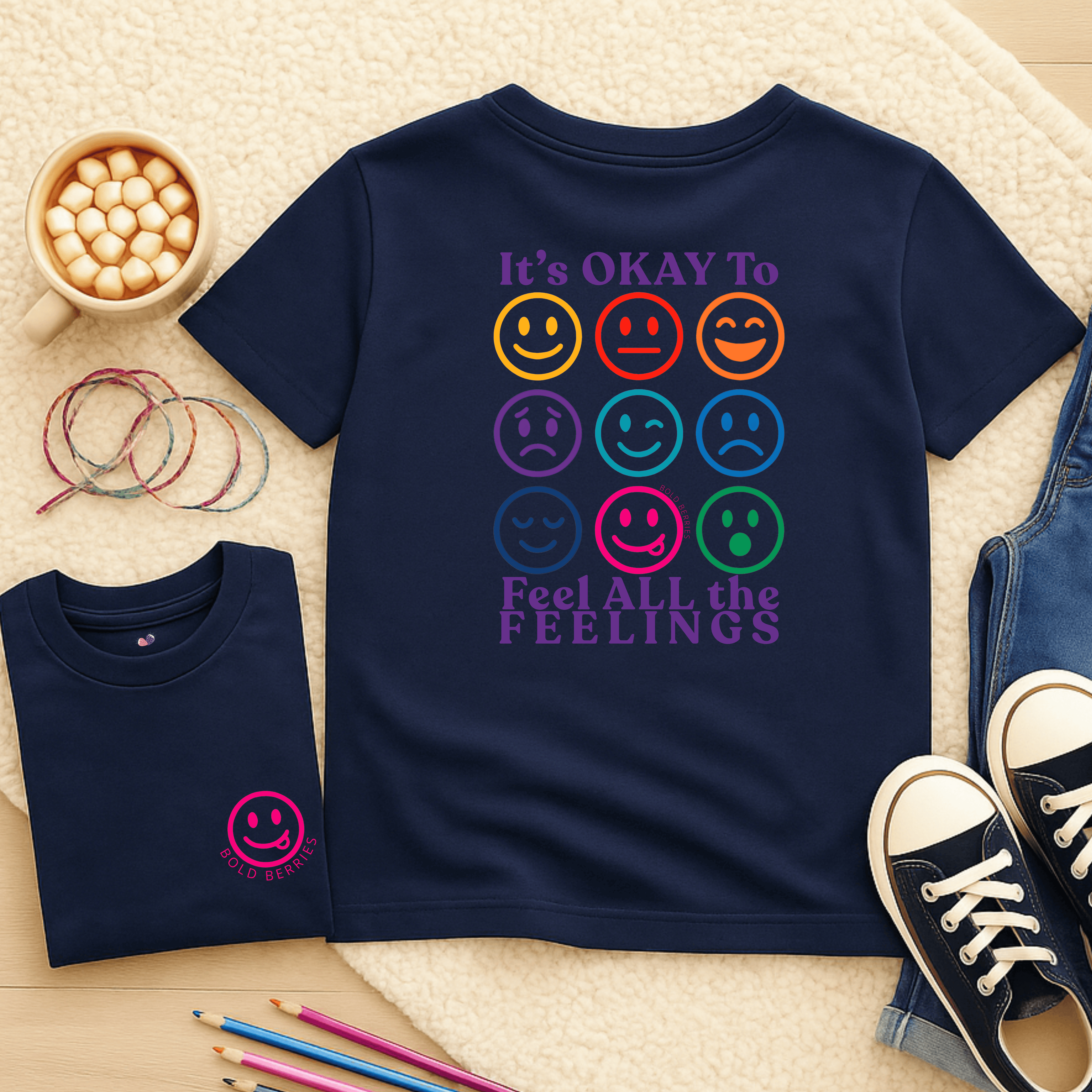 Feel All the Feelings - Kids T-shirt
