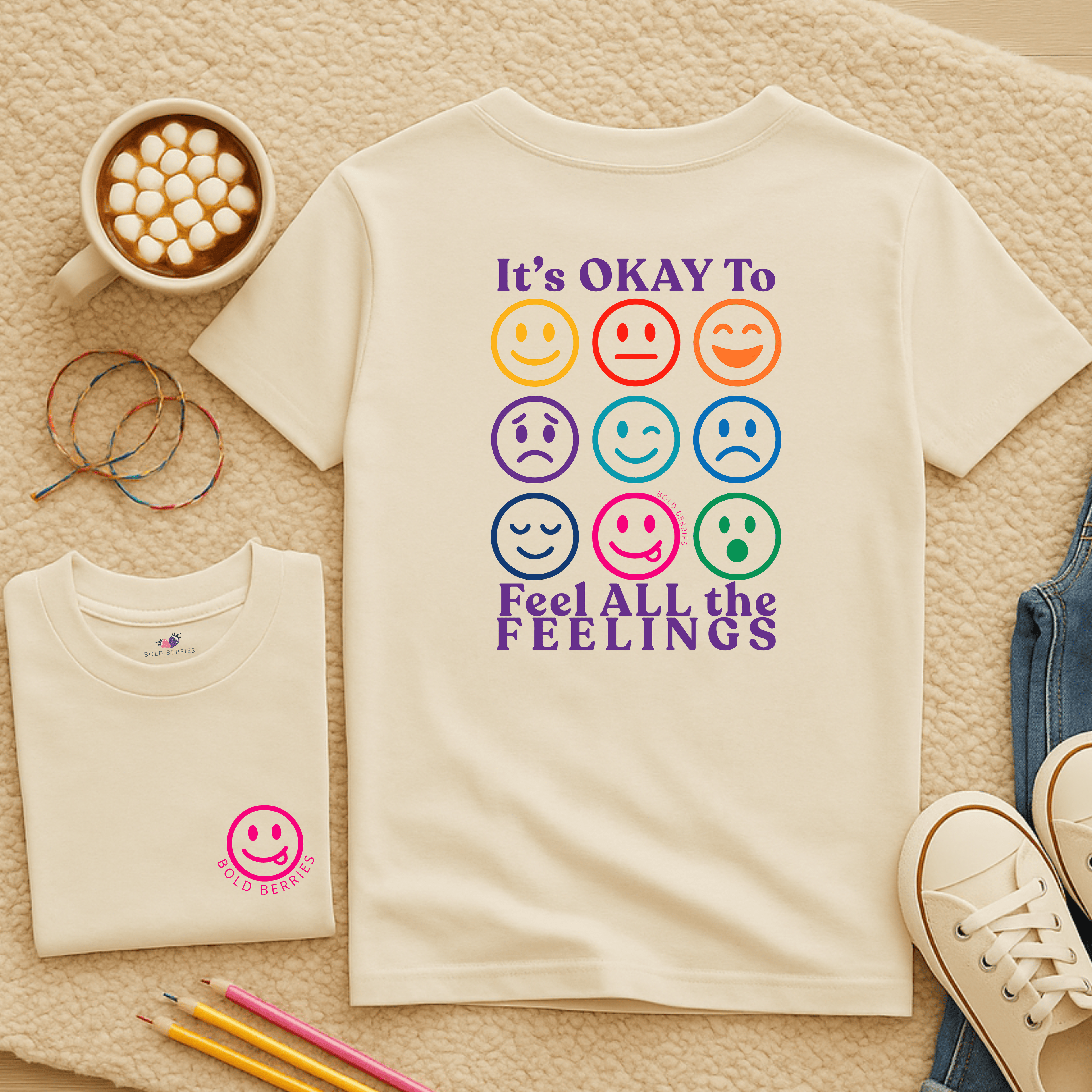 Feel All the Feelings - Kids T-shirt