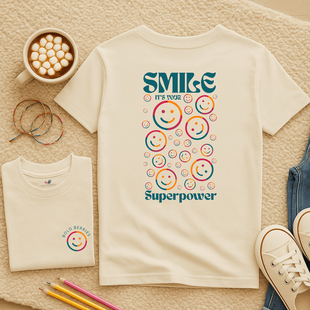 Smile It's Your Superpower - Kids T-shirt