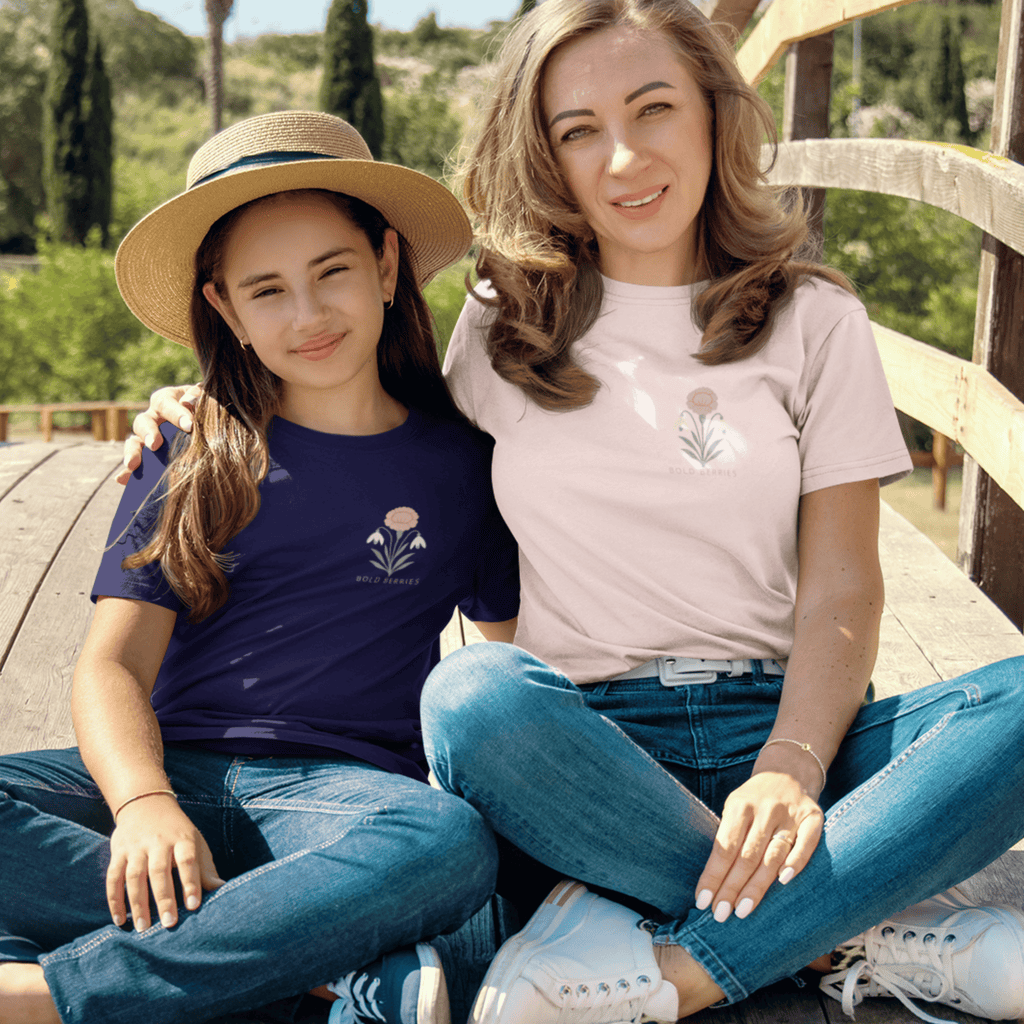 New Hope Blooms Here, January – Carnation & Snowdrop - Kids T-shirt