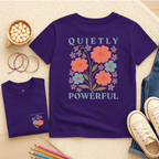 Quietly Powerful, February – Violet & Primrose - Kids T-shirt