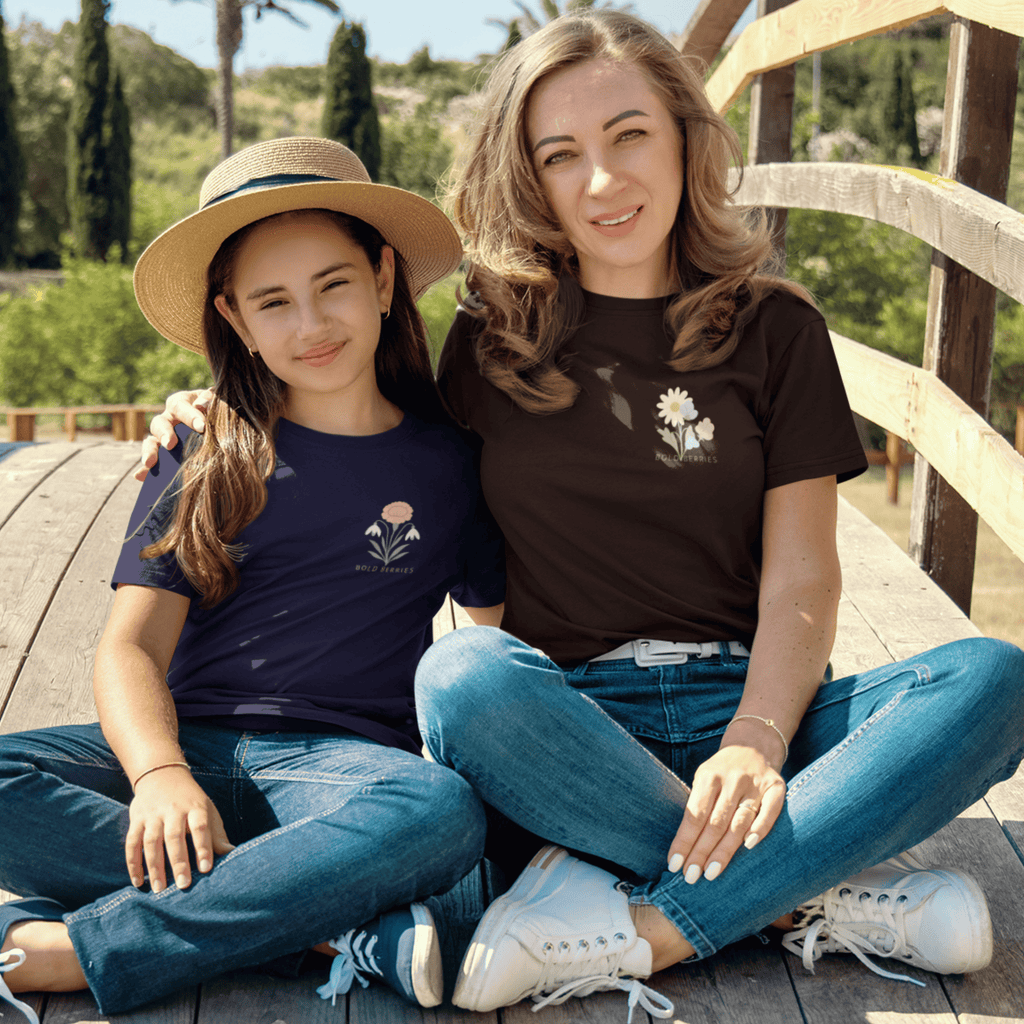 Bloom First Inspire Many - April – Daisy & Sweet Pea - Kids T-shirt