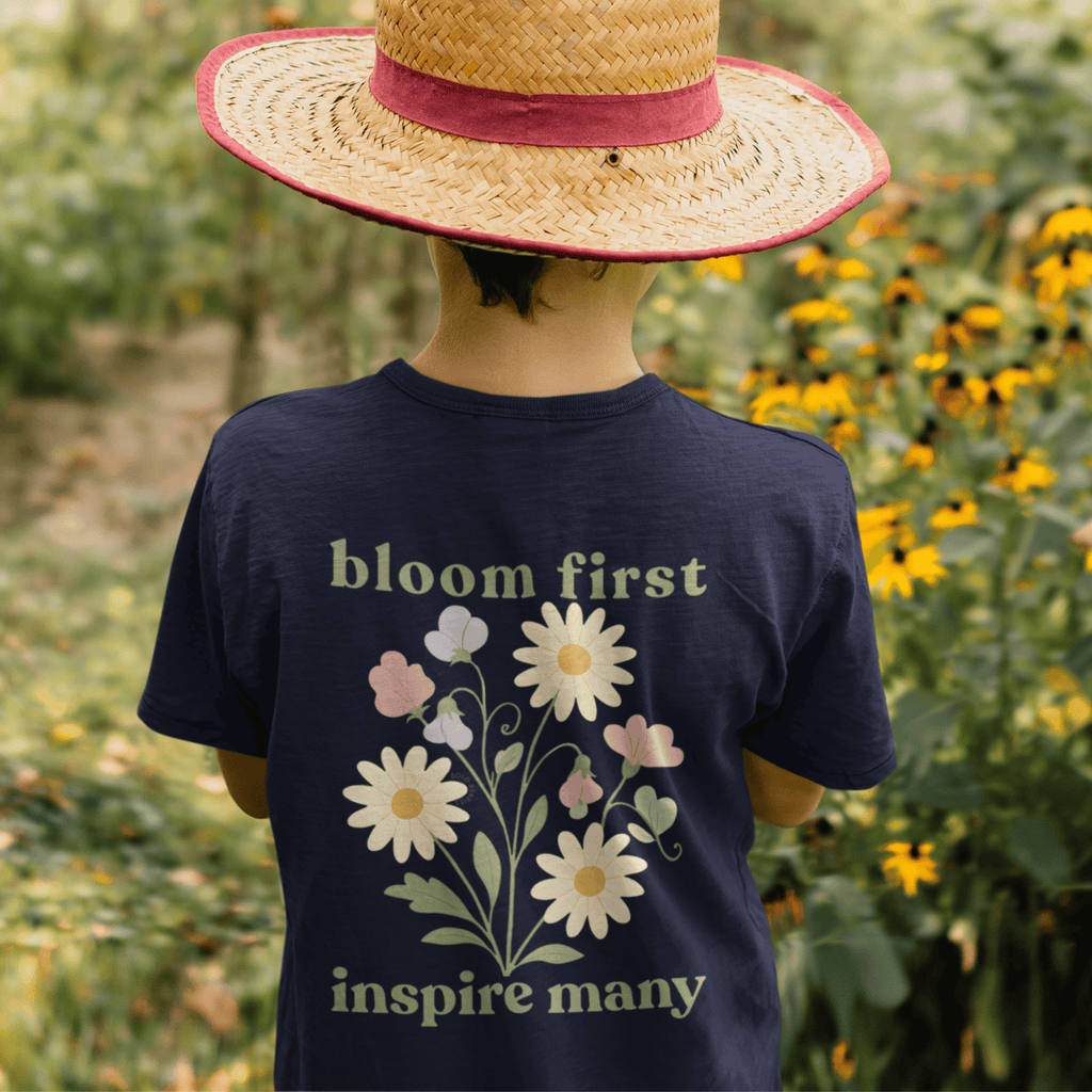 Bloom First Inspire Many - April – Daisy & Sweet Pea - Kids T-shirt