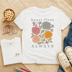 Heart First Always - June – Rose & Honeysuckle - Kids T-shirt