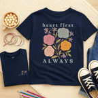 Heart First Always - June – Rose & Honeysuckle - Kids T-shirt