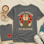Brave Enough to Bloom - August – Gladiolus & Poppy  - Kids T-shirt