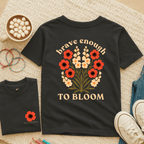 Brave Enough to Bloom - August – Gladiolus & Poppy  - Kids T-shirt