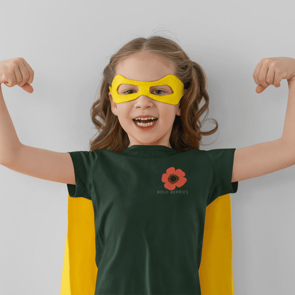 Brave Enough to Bloom - August – Gladiolus & Poppy  - Kids T-shirt